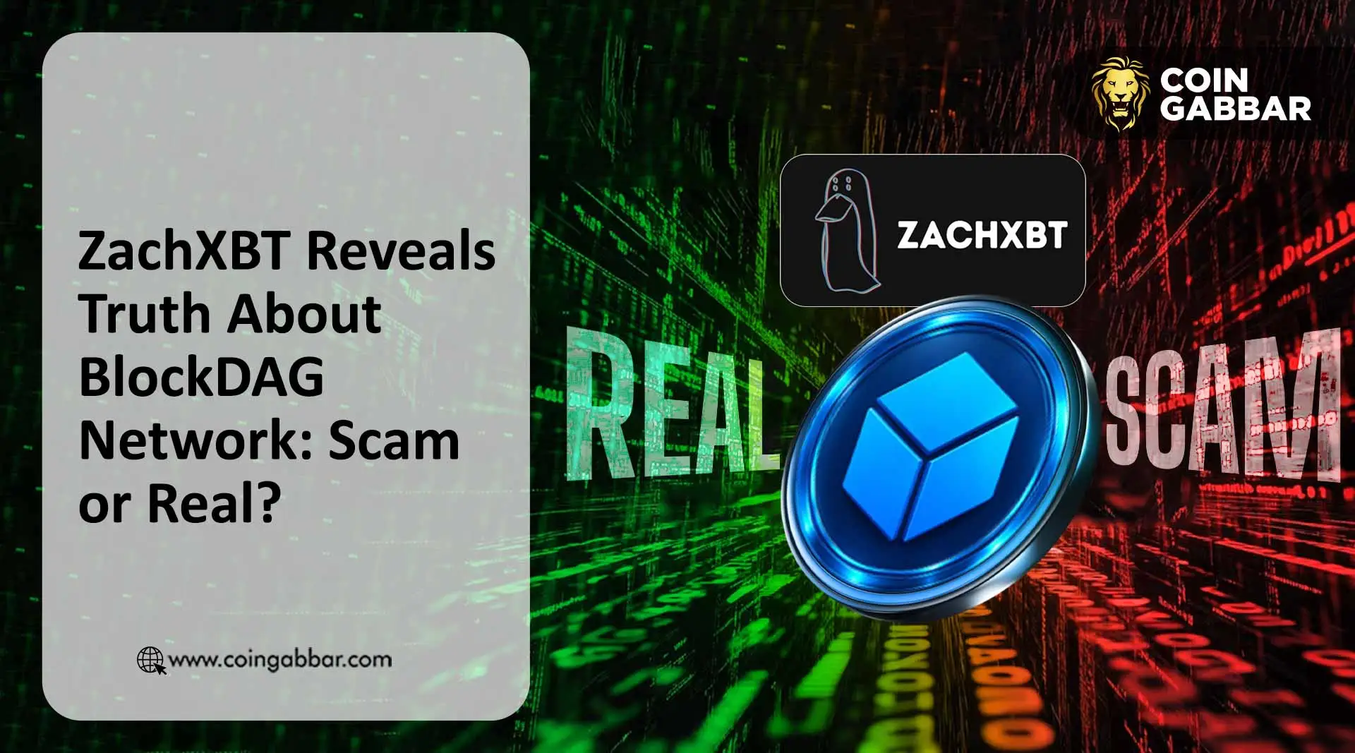 ZachXBT Reveals Truth About BlockDAG Network: Scam or Real?