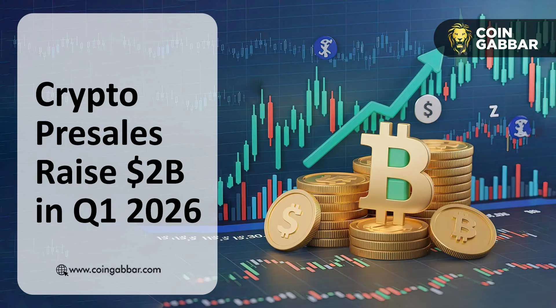 Crypto presale market Q1 2026 funding chart