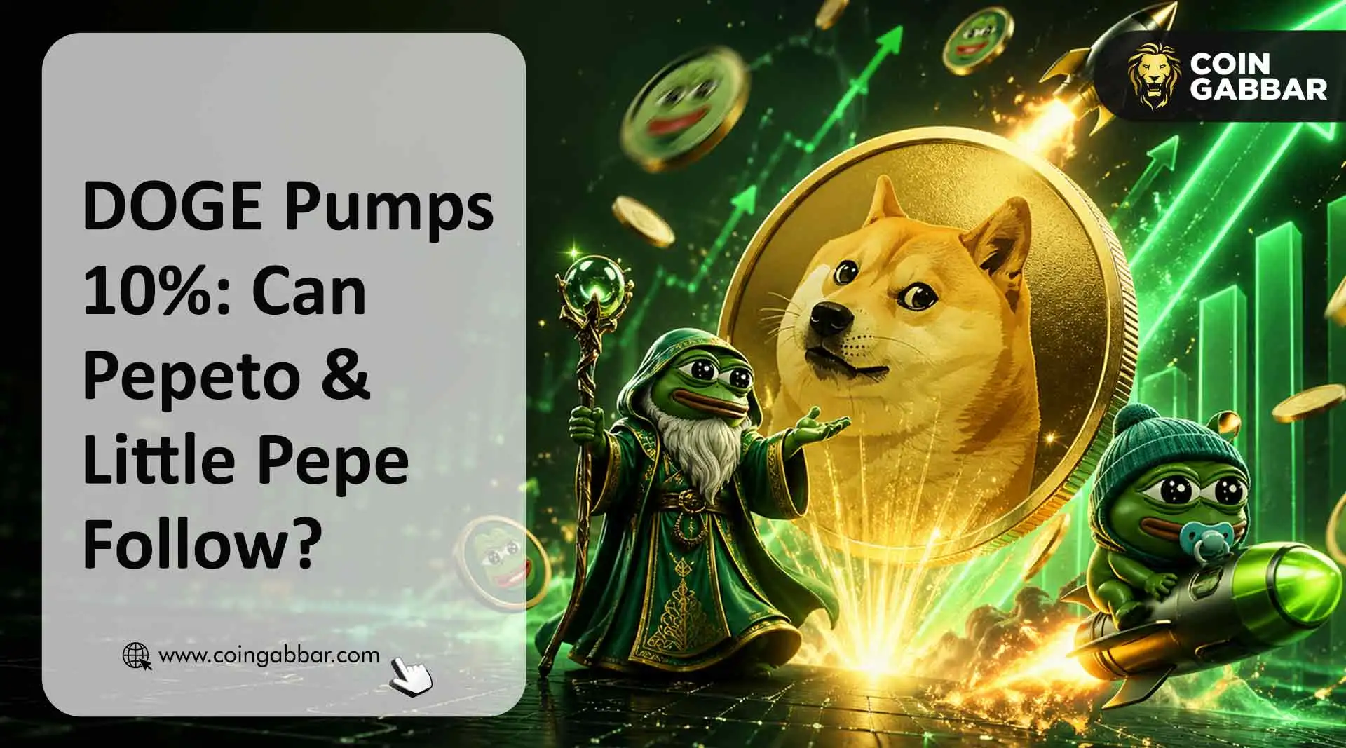 Dogecoin Pumps 10%: Can Pepeto & Little Pepe Follow?