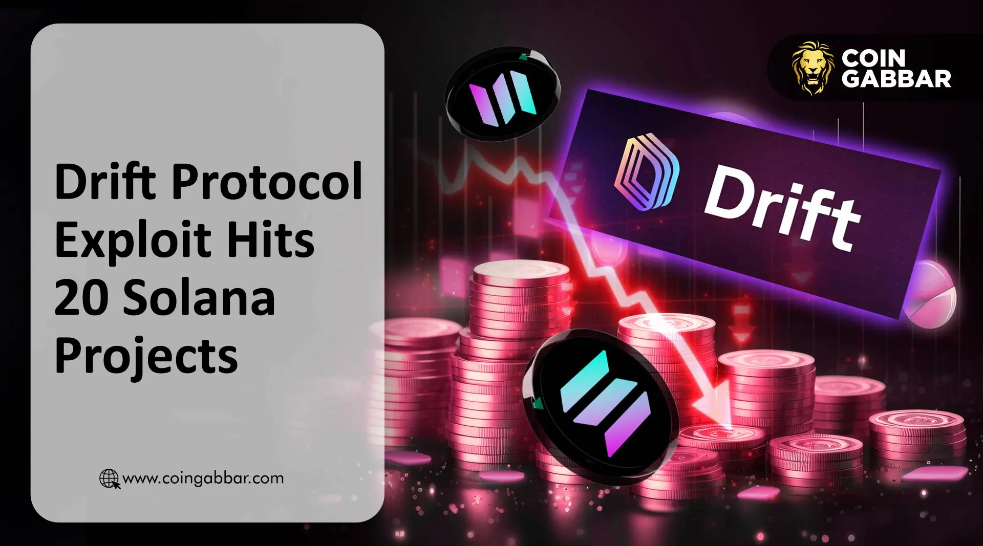 Drift protocol exploit exposure tracker showing 20 affected protocols