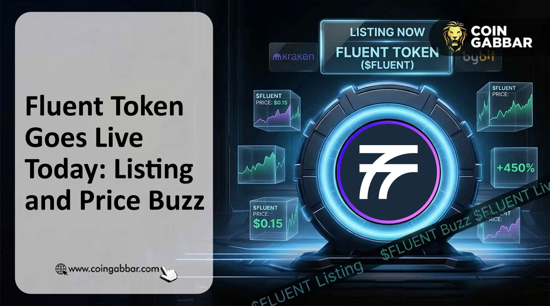 Fluent crypto listing date BLEND price chart