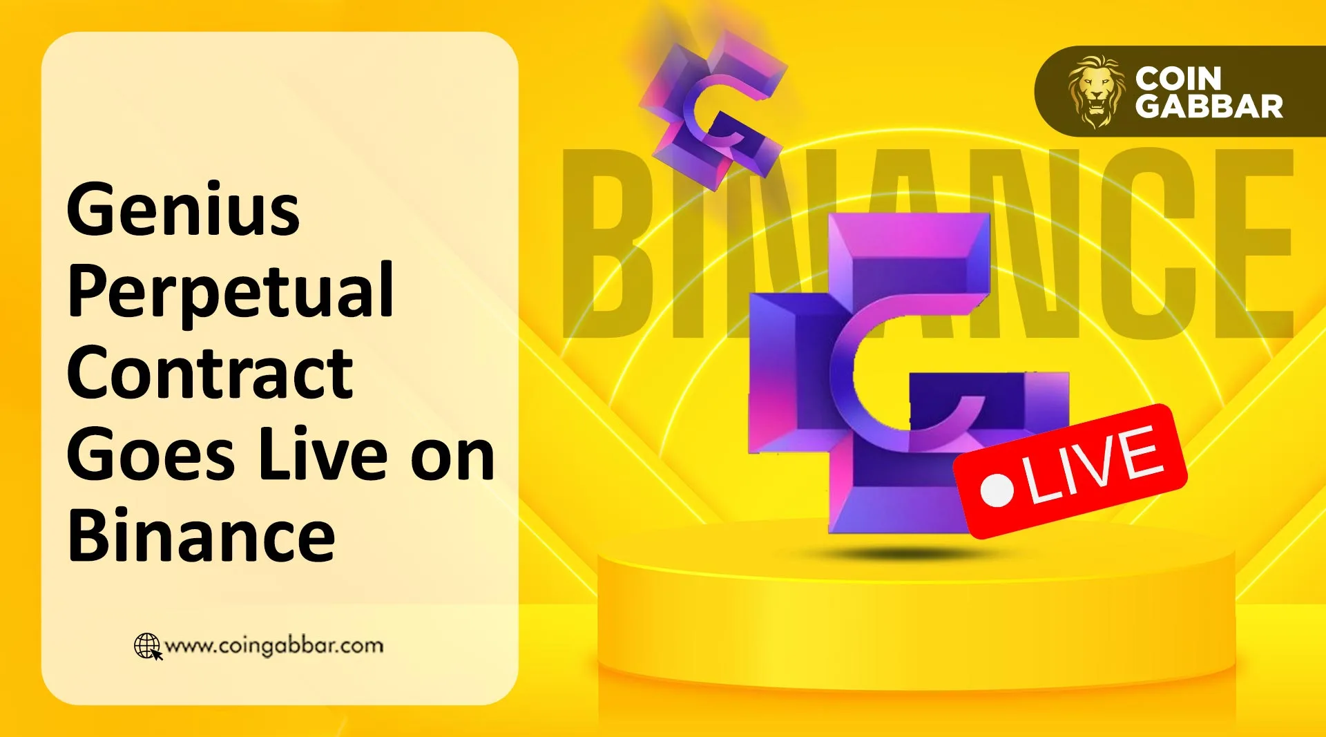 Genius Terminal Binance futures price chart analysis