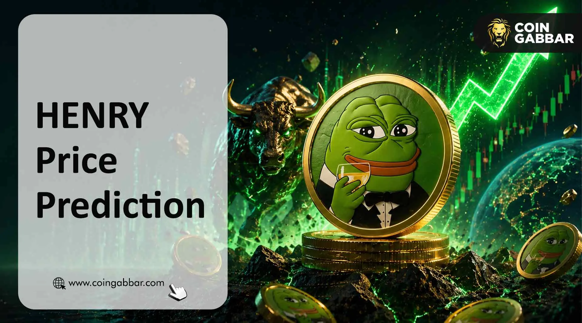 HENRY token price chart showing 393 percent gain on Solana network