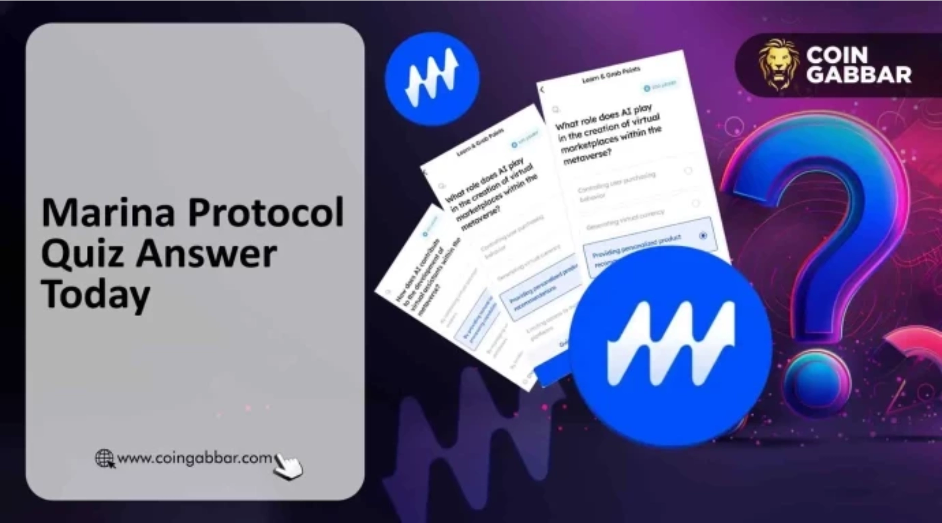 Marina Protocol daily quiz answer for 25 April 2026