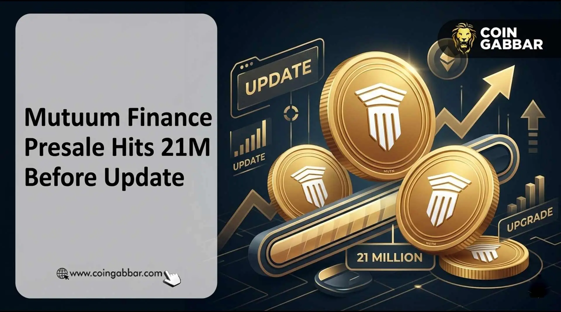 Mutuum Finance presale update showing 21M raised milestone