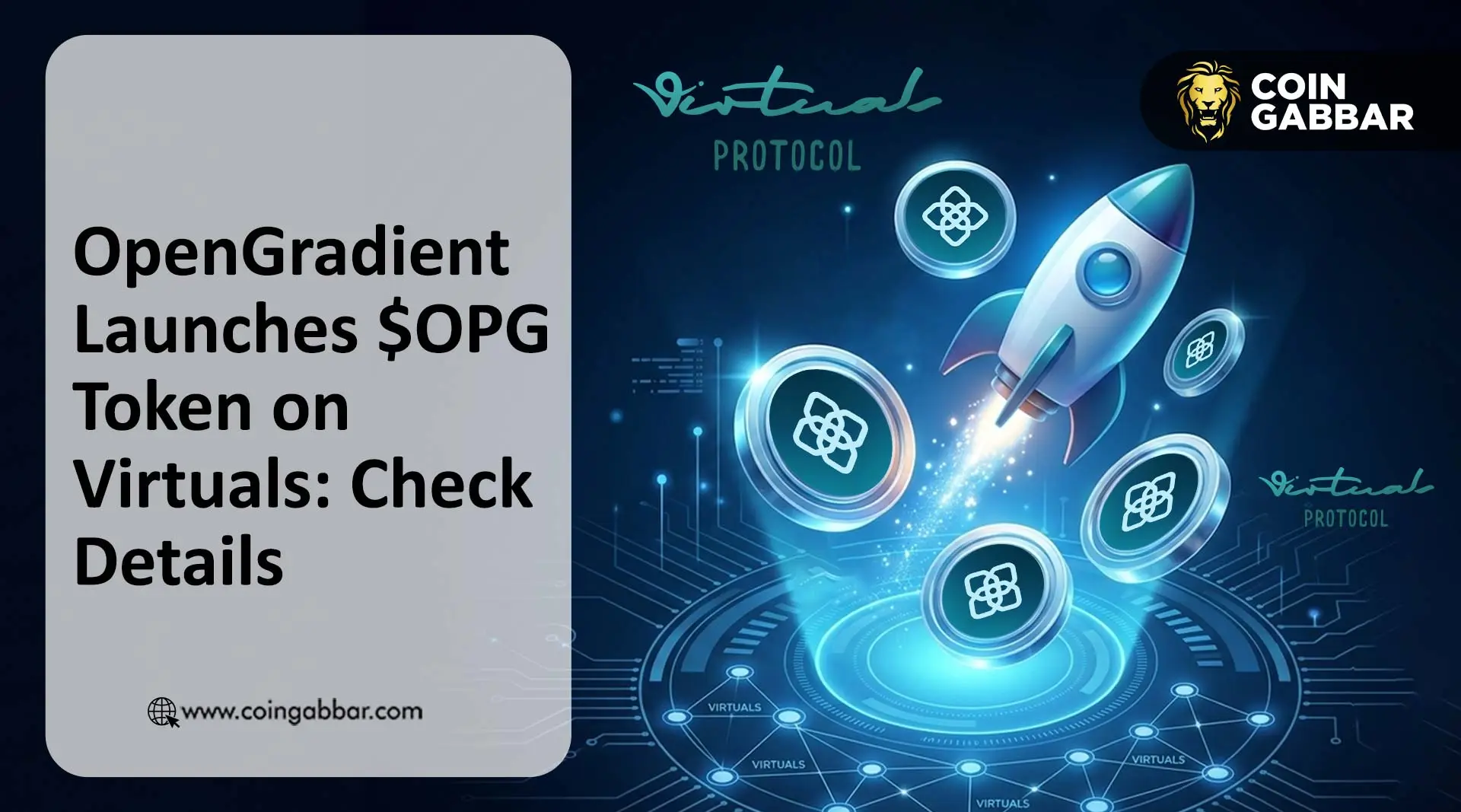 OpenGradient Launches $OPG Token on Virtuals: Check Details