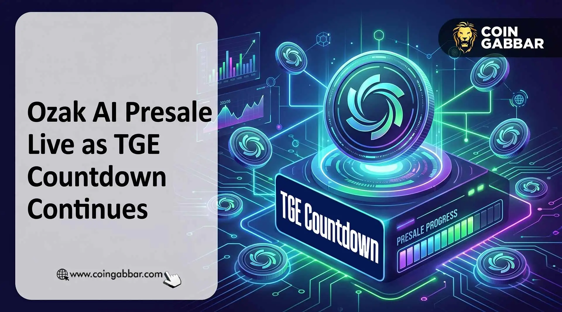 Ozak AI presale dashboard showing Phase 7 live and $0.014 price