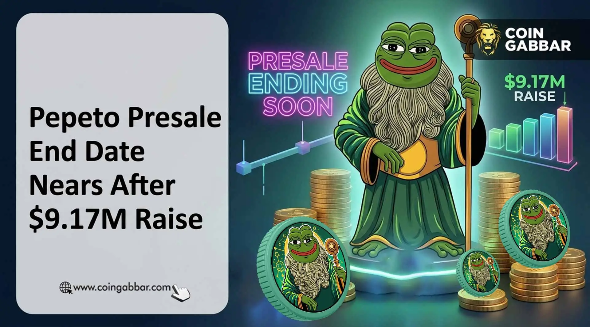 Pepeto presale end date analysis after $9.17M raised