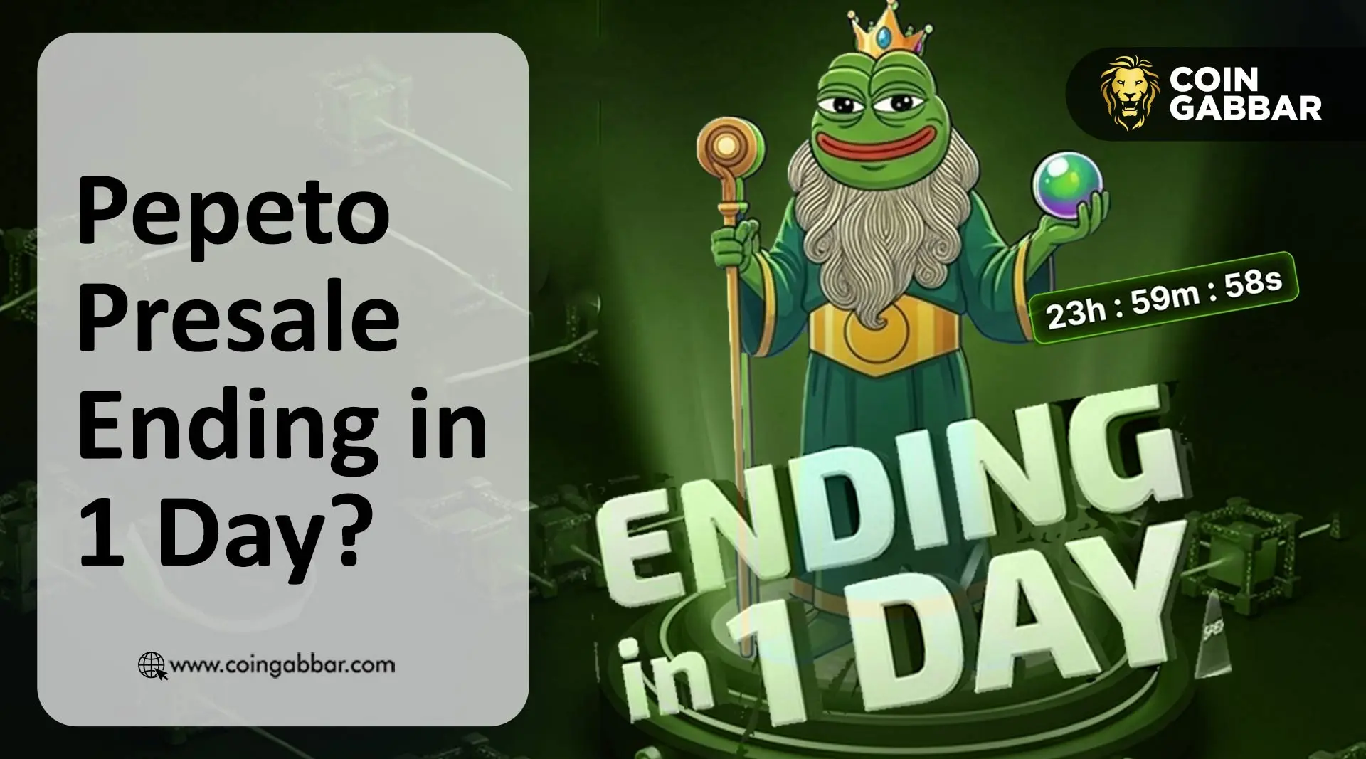 Pepeto presale end date April 26 May 31 launch clue