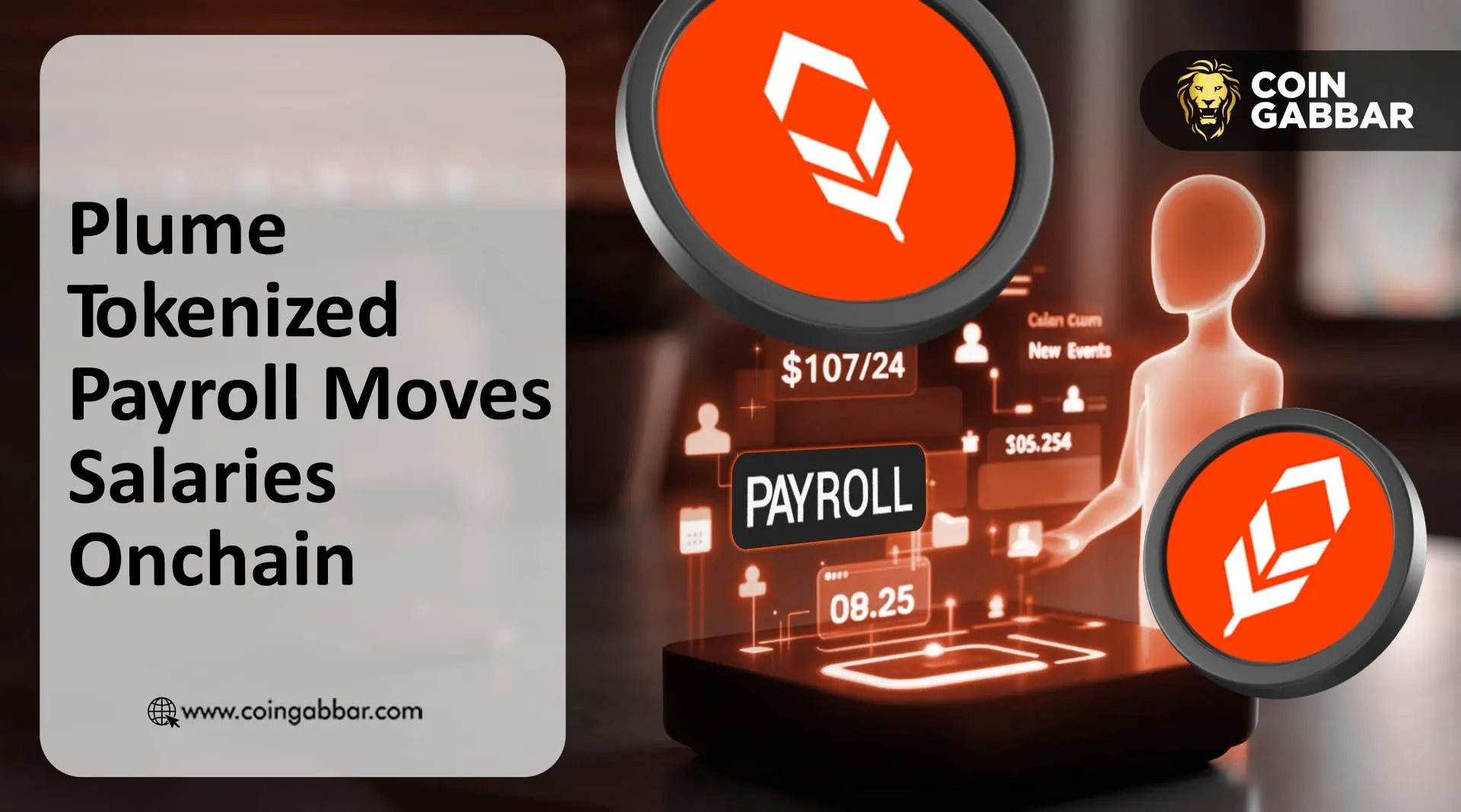 Plume tokenized payroll with WisdomTree WTGXX fund
