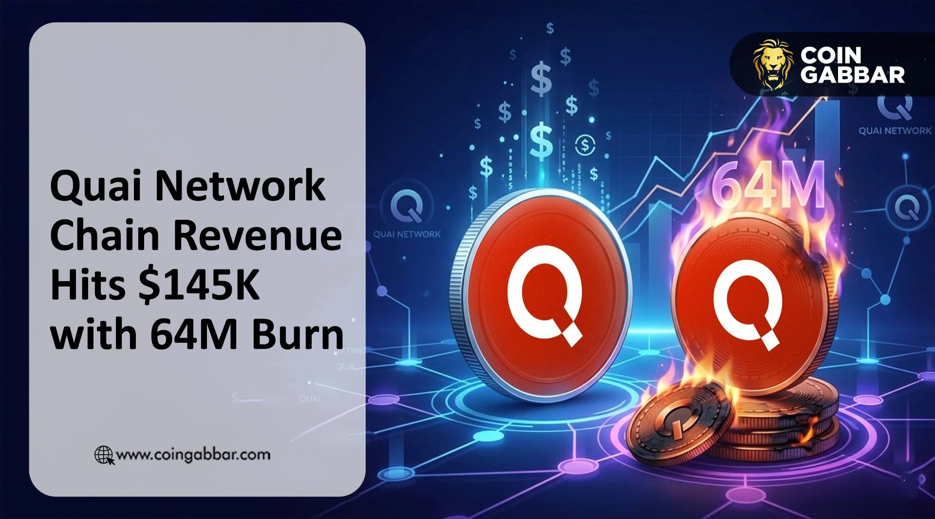 Quai Network Chain Revenue Hits $145K with 64M Burn