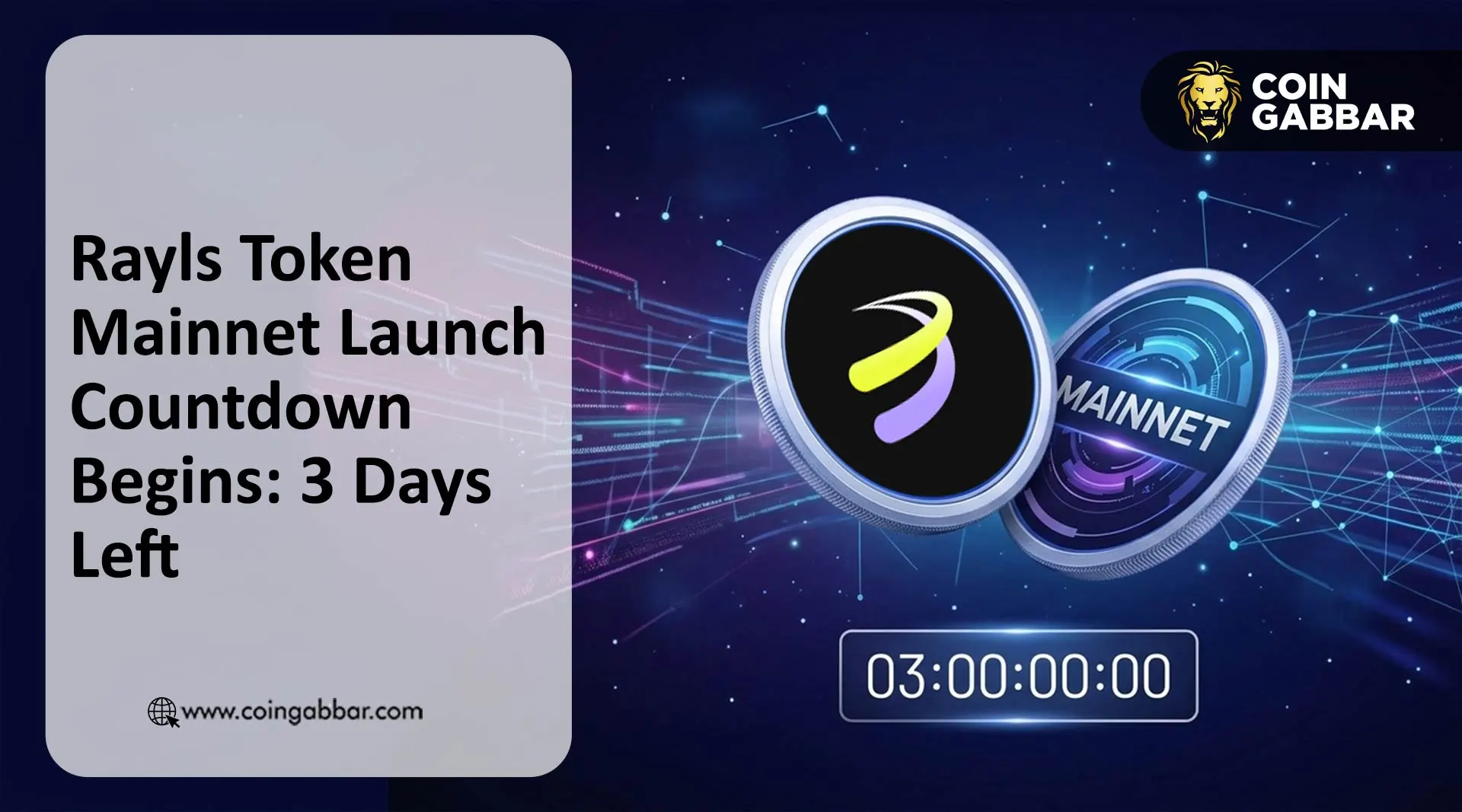 Rayls Token Mainnet Launch Countdown Begins: 3 Days Left