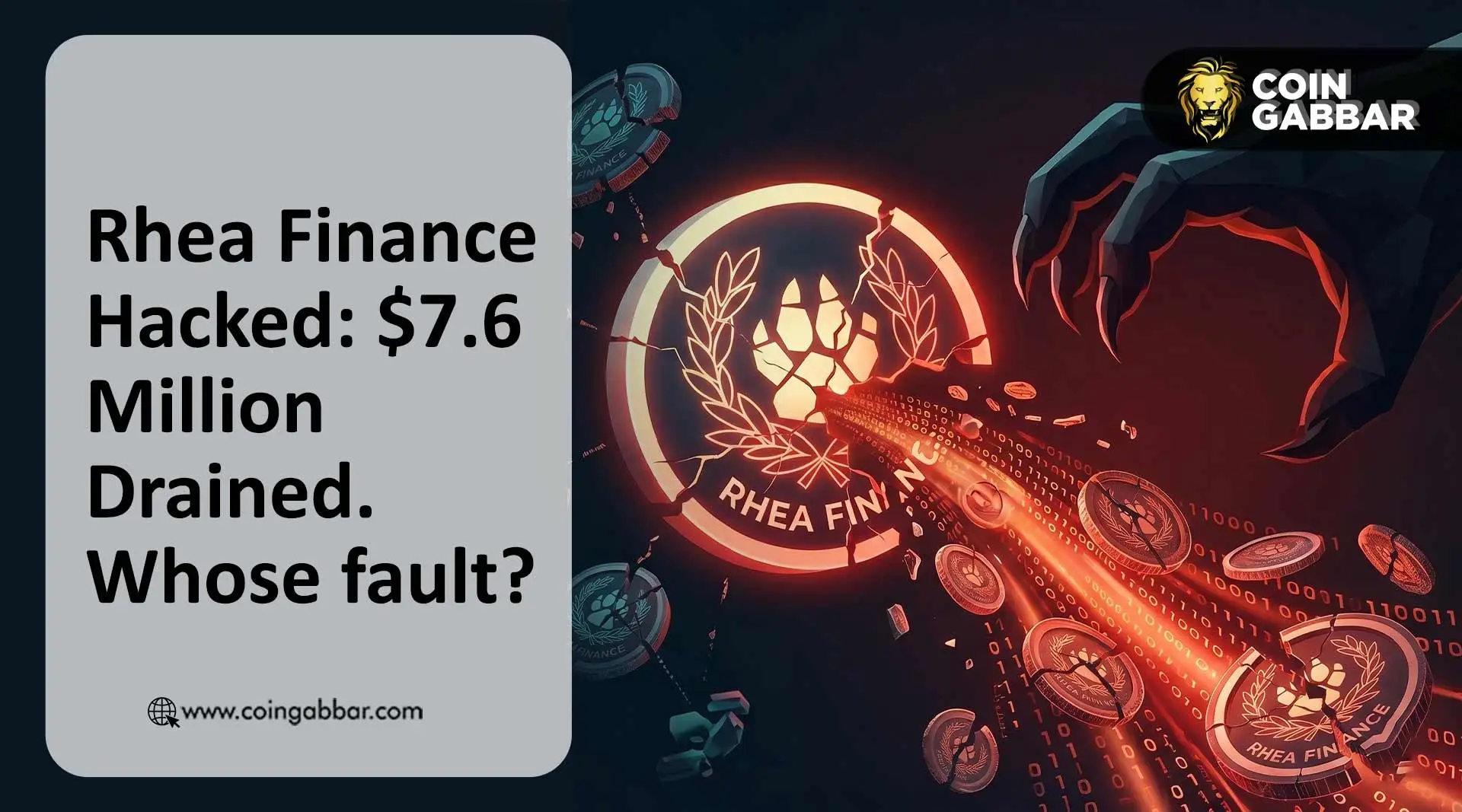 Rhea Finance Hacked: $7.6 Million Drained. Whose Fault?