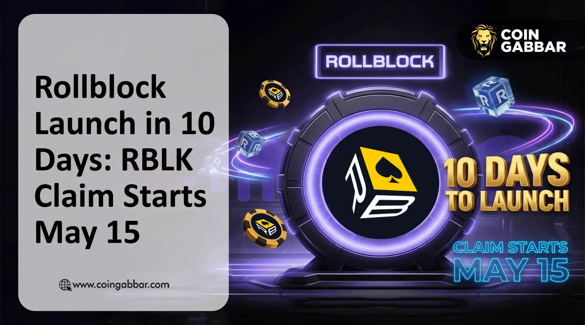 Rollblock launch date RBLK claim schedule price impact chart