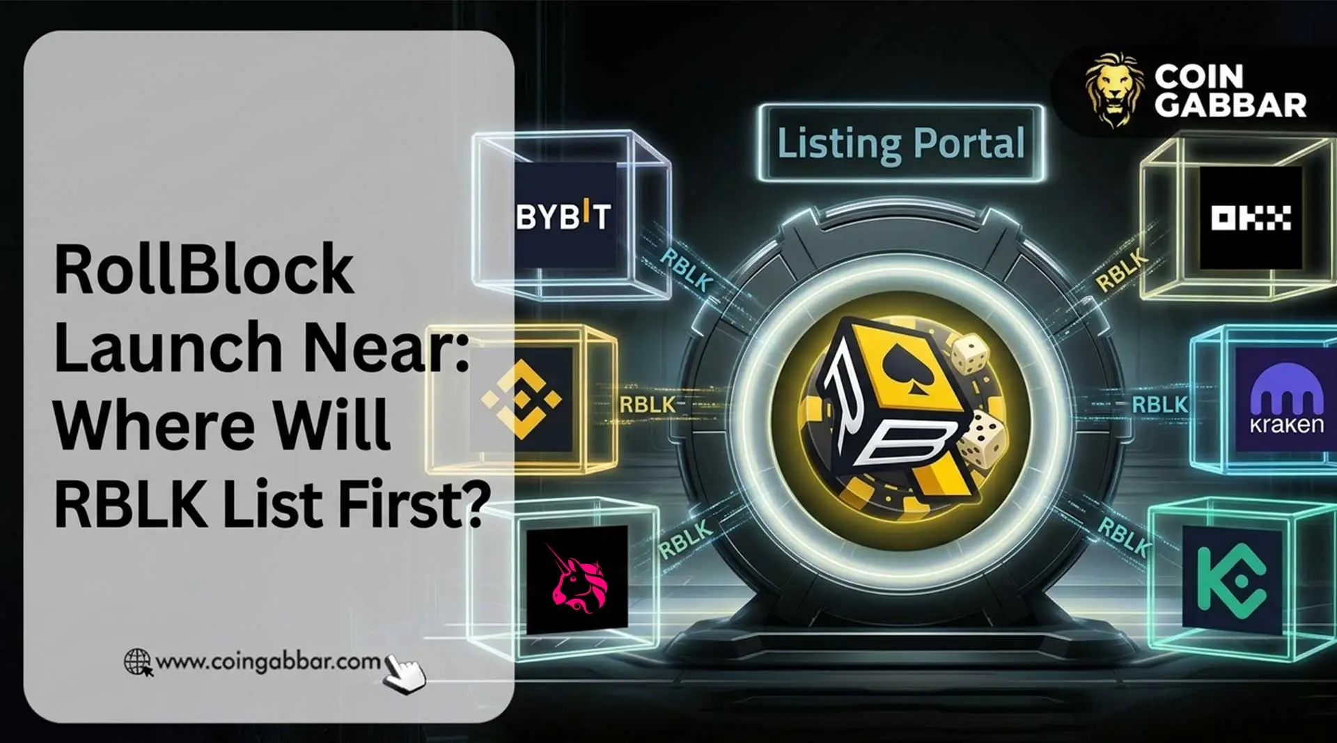 Rollblock launch date RBLK Uniswap listing news