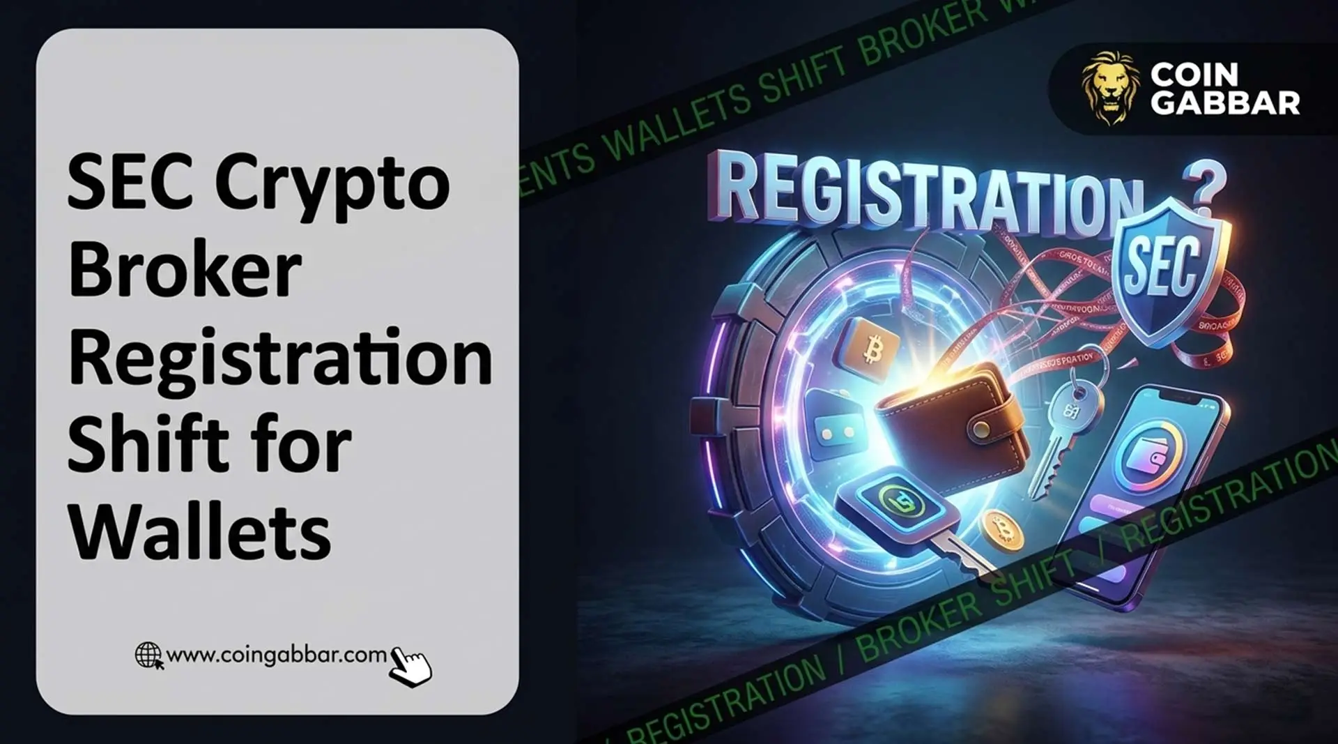 SEC Crypto Broker Registration statement for wallet interfaces