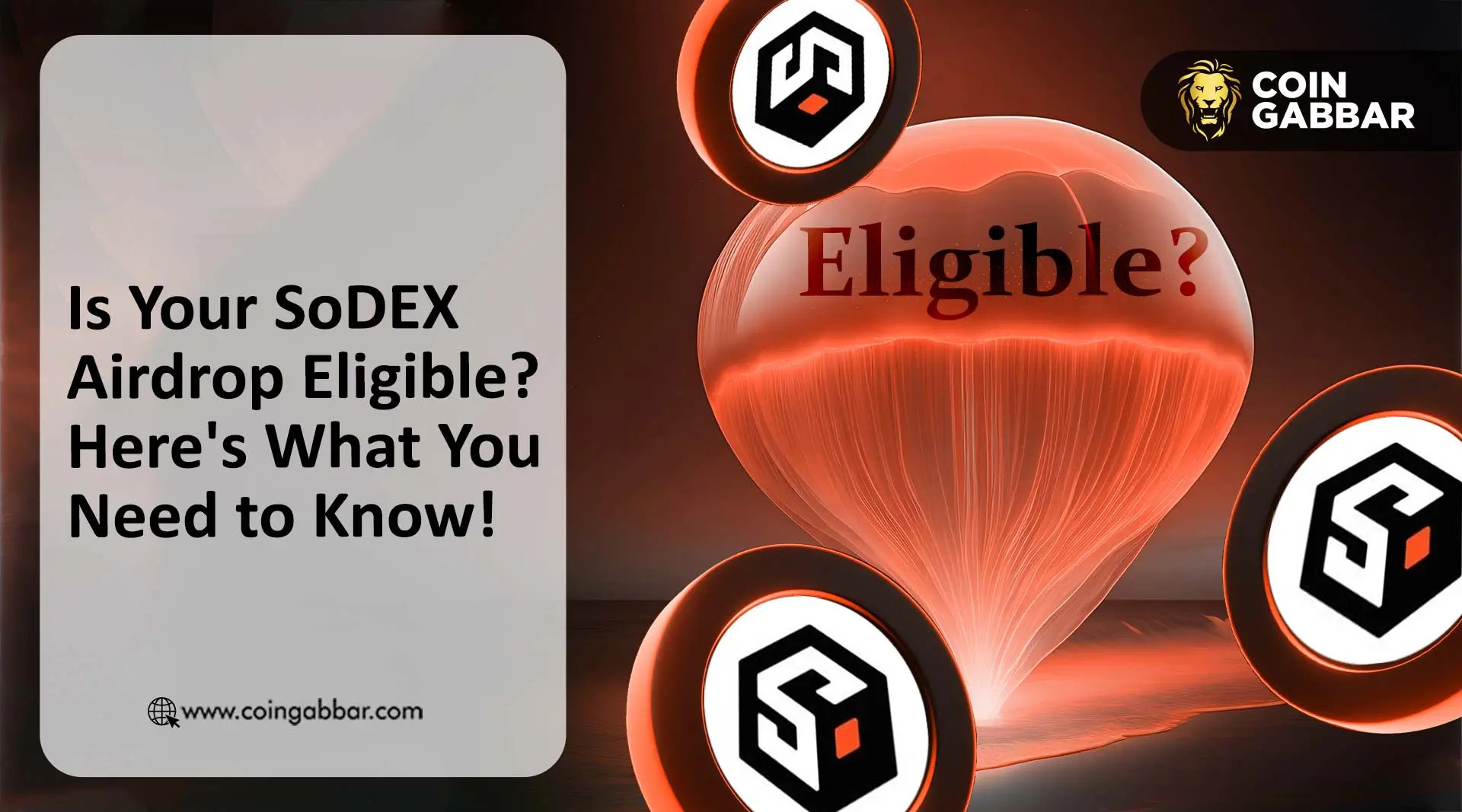 Is Your SoDEX Airdrop Eligible? Here's What You Need to Know!