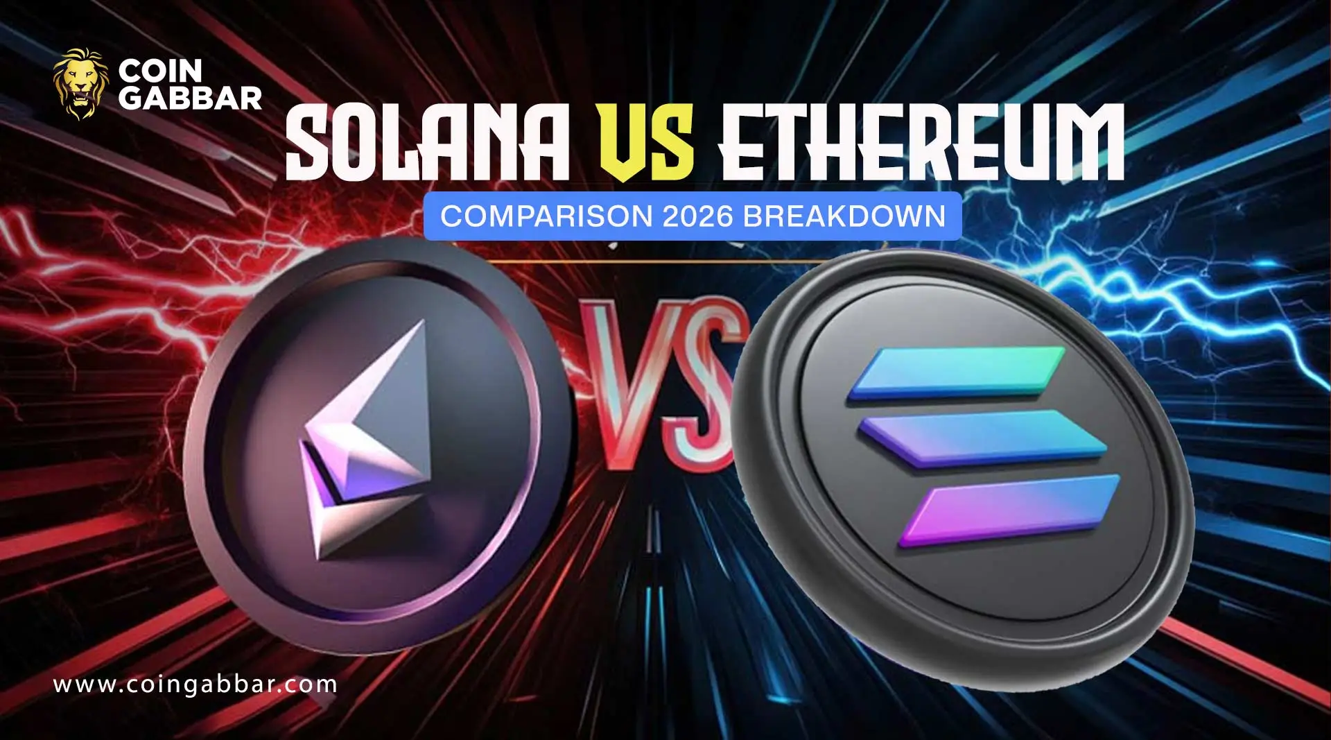 Solana vs Ethereum Comparison 2026 Breakdown
