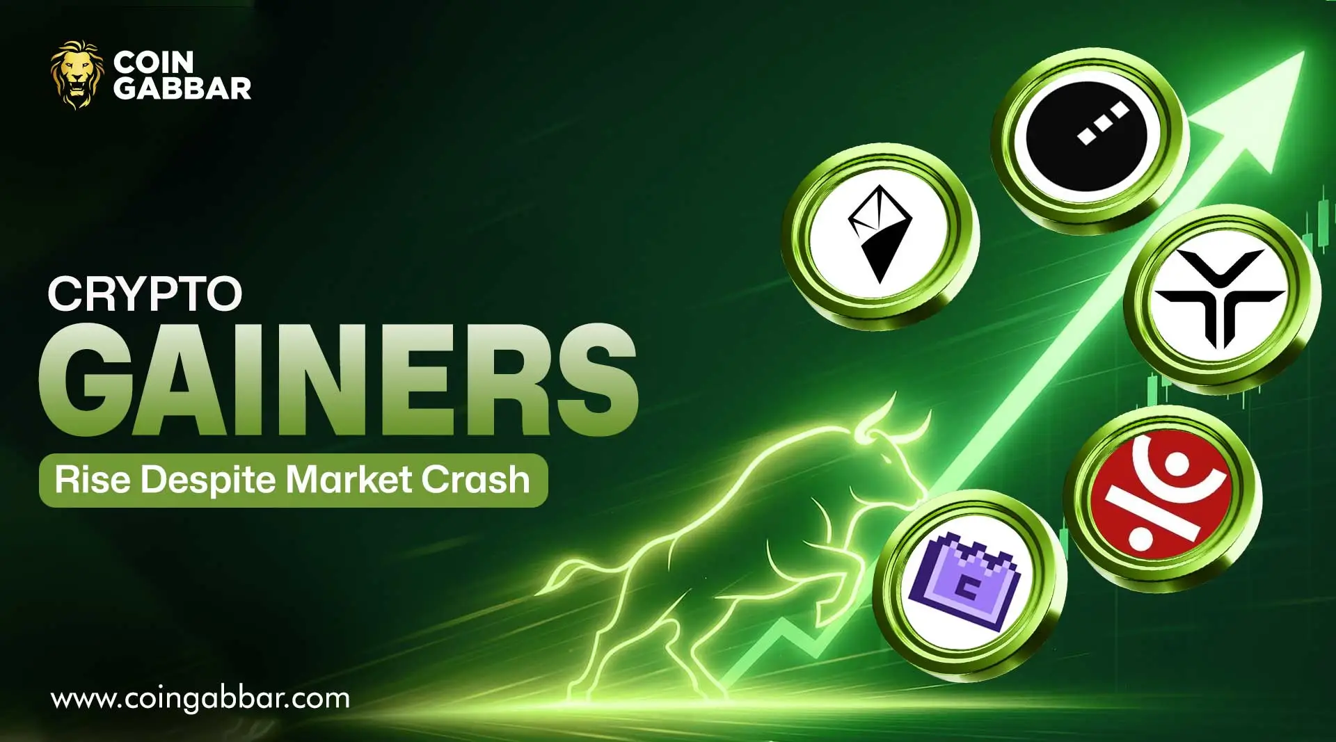 Crypto Gainers Rise Despite Market Crash