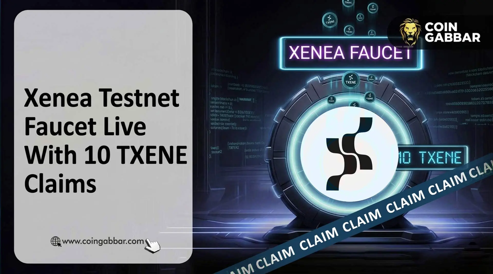 Xenea Testnet Faucet Live With 10 TXENE Claims