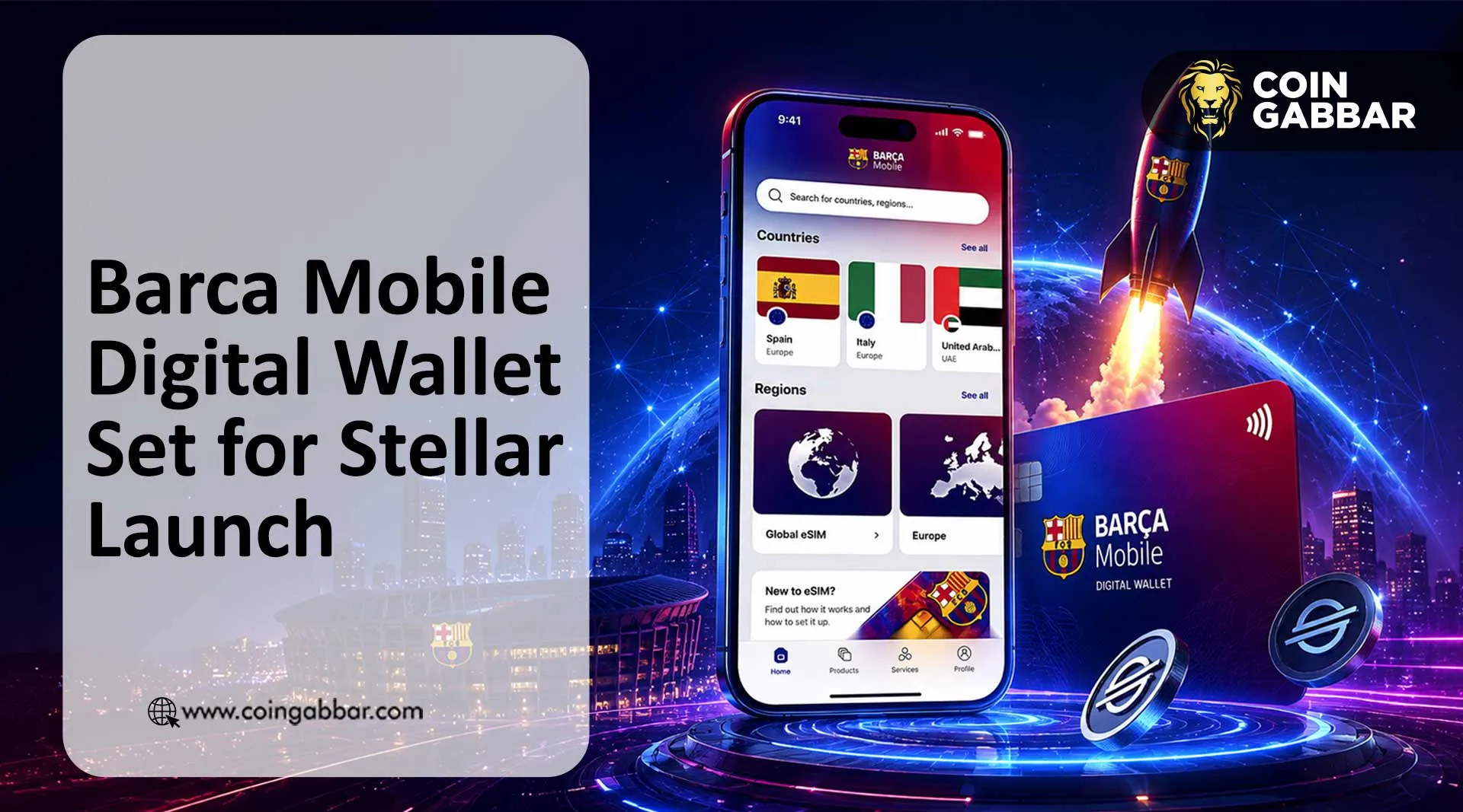 Barca Mobile digital wallet announcement on Stellar network