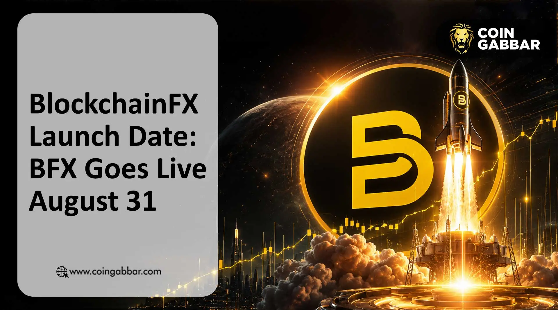 BlockchainFX launch date August 31