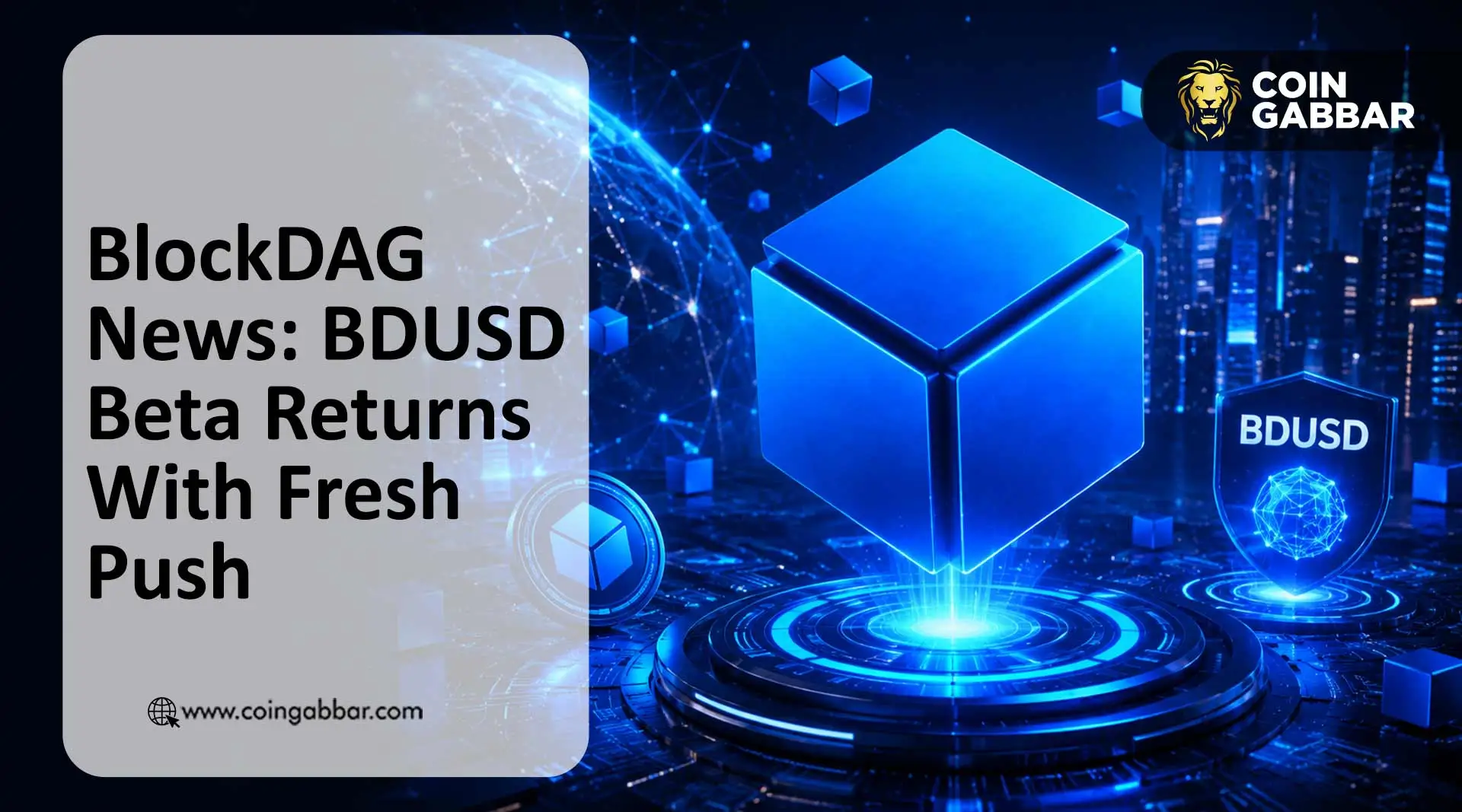 BlockDAG news BDUSD stablecoin beta BDAG price August 2026