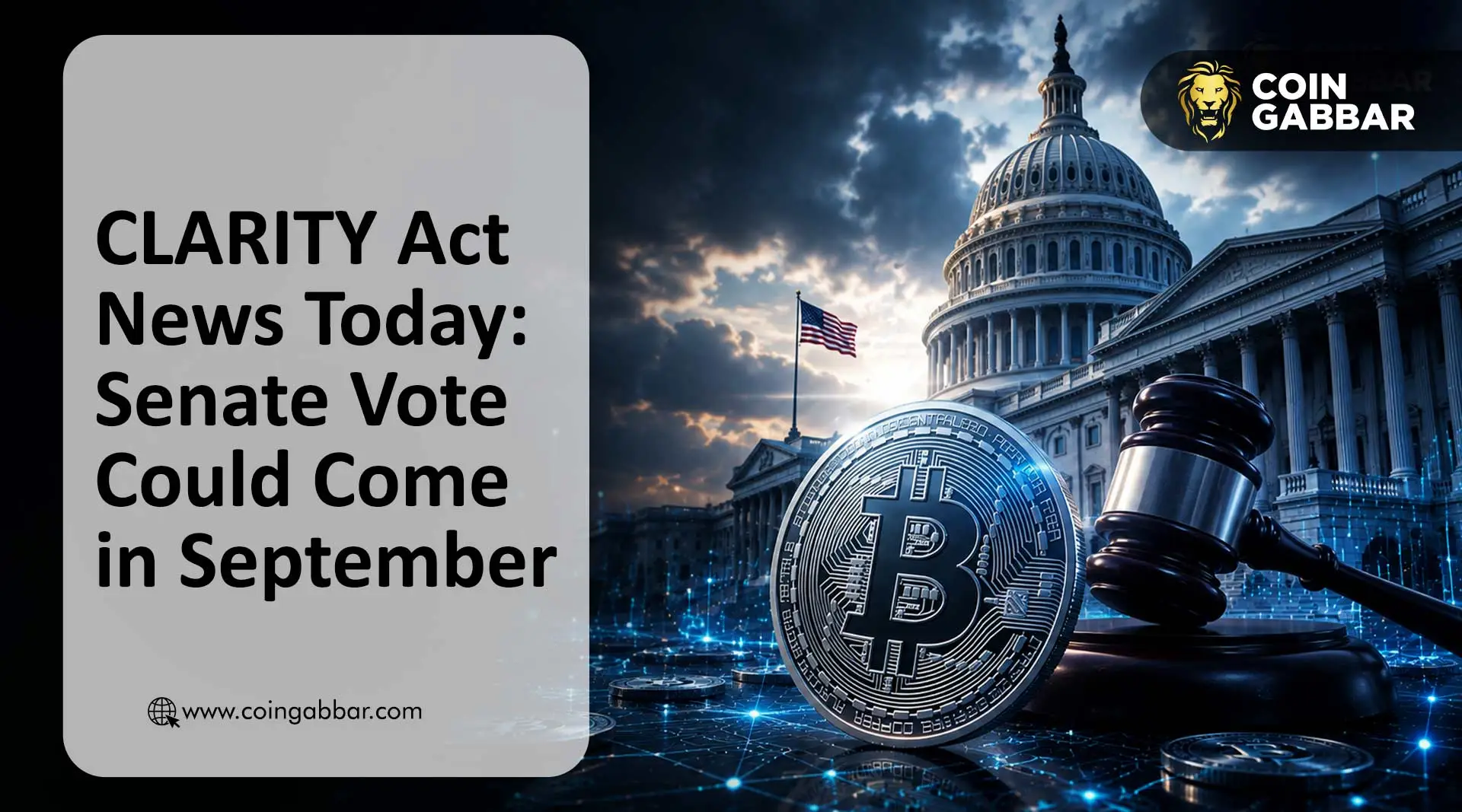 CLARITY Act News Today: Senate Vote Could Come in September