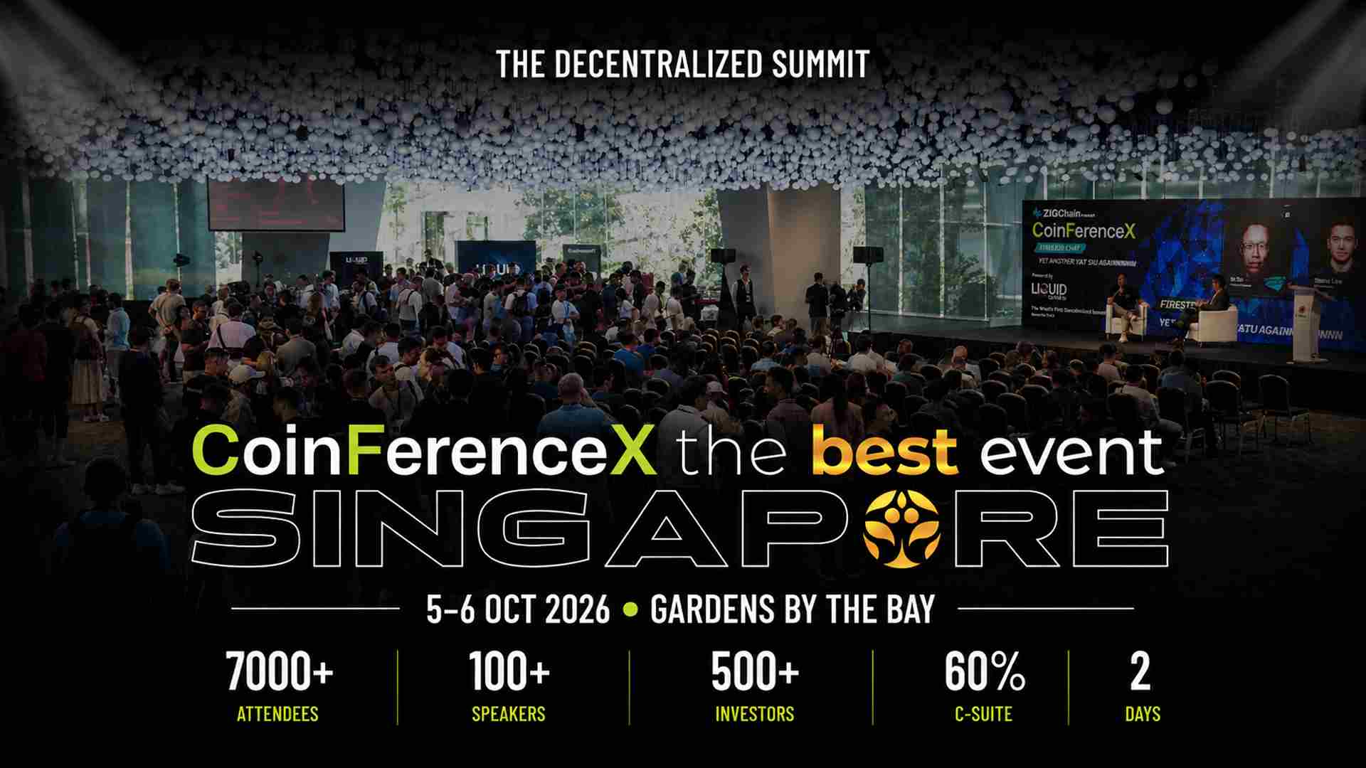 Best Event Singapore 2026 Web3 summit at Gardens by the Bay