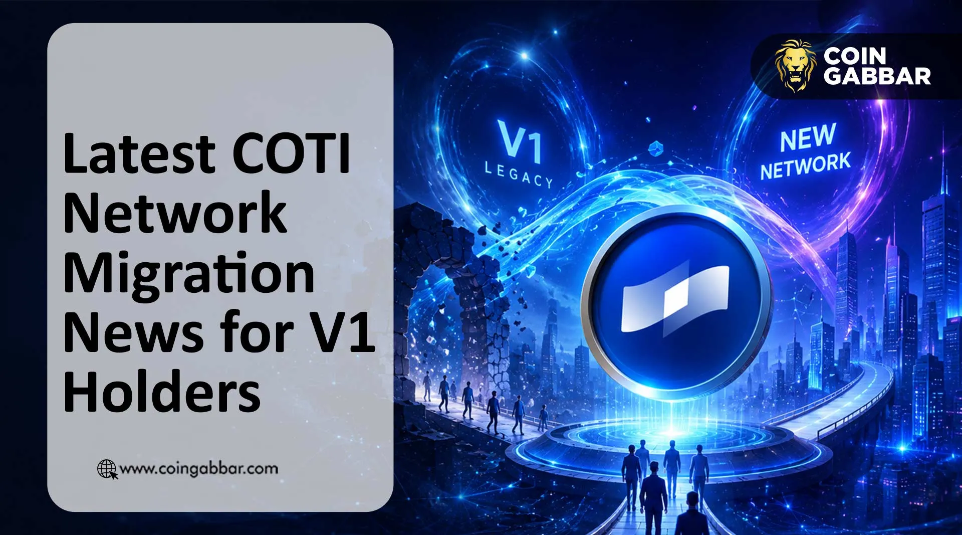 COTI Network Migration news announcement graphic