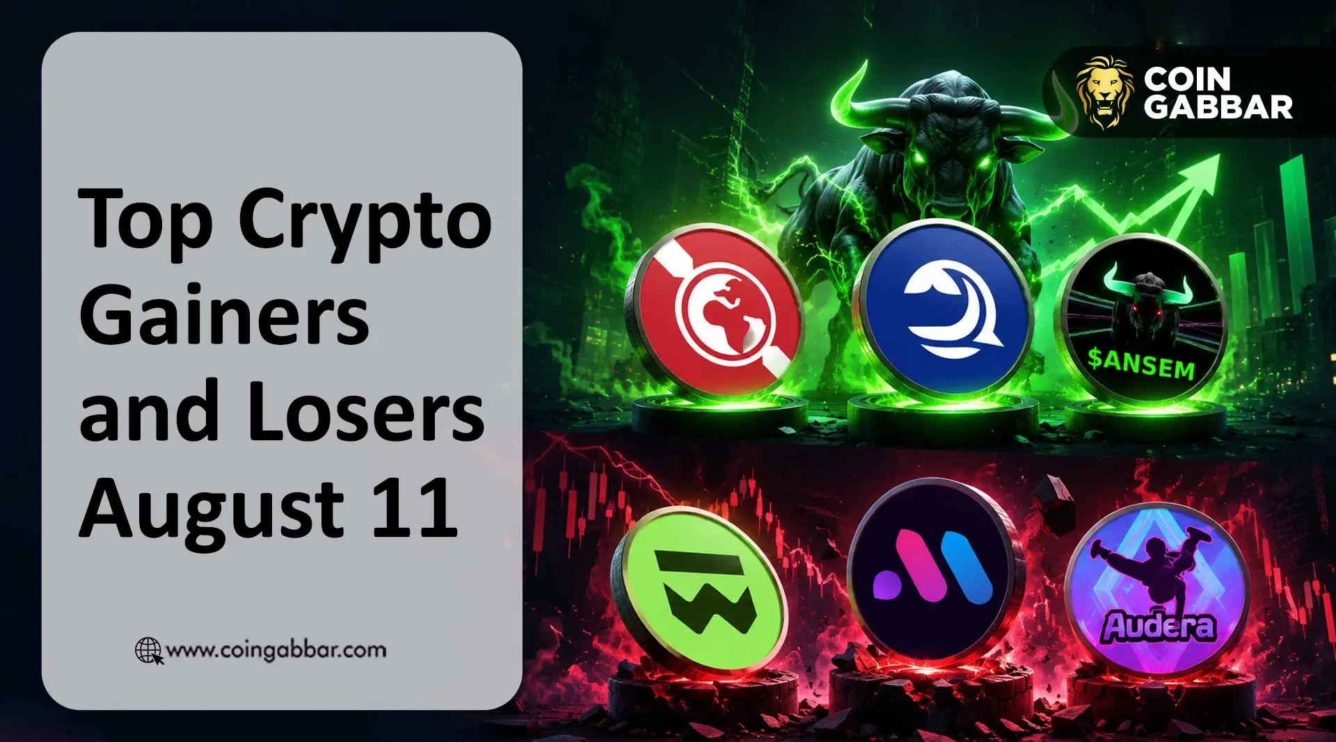 Top Crypto Gainers and Losers August 11
