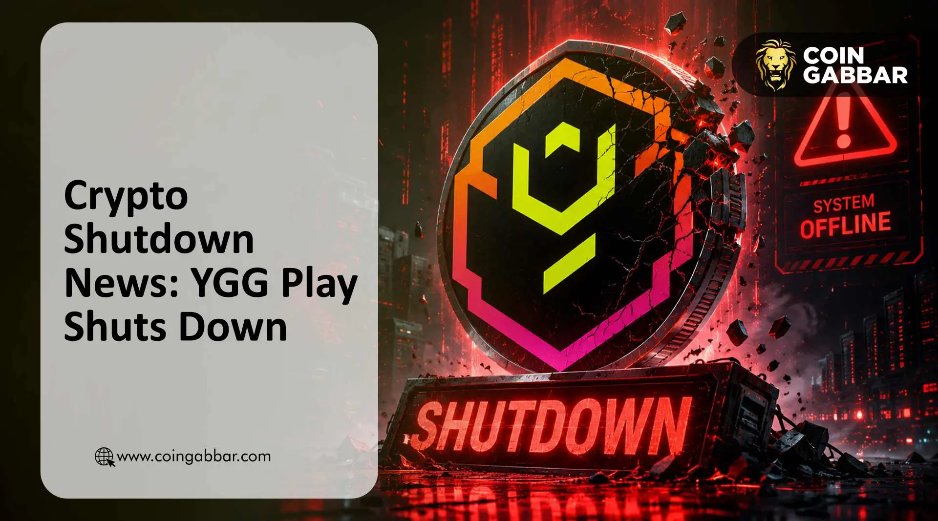 Crypto Shutdown News: YGG Play Closes Today