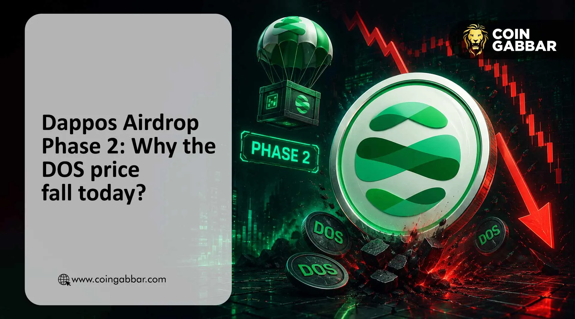 Dappos DOS airdrop claim Phase 2 and DOS price drop