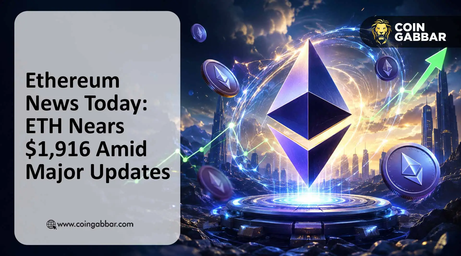 Ethereum News Today: ETH Nears $1,916 Amid Major Updates
