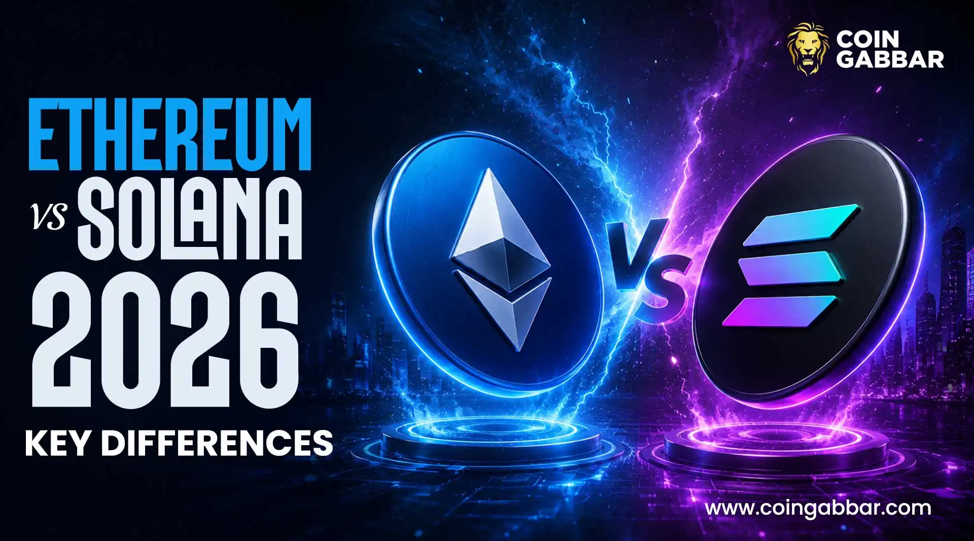 Ethereum vs Solana 2026 speed fees security and scalability comparison