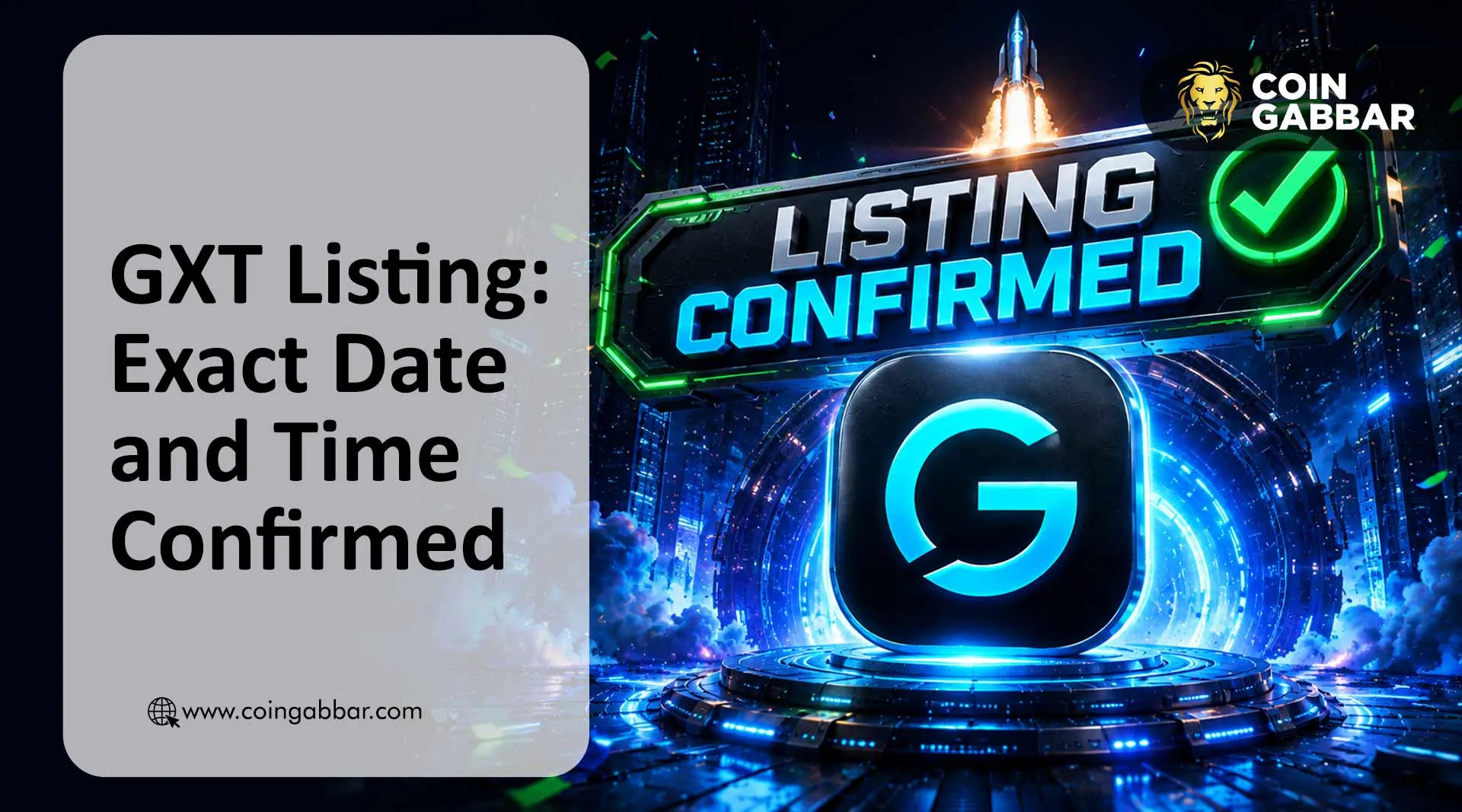 GXT Exchange listing time and pair announcement