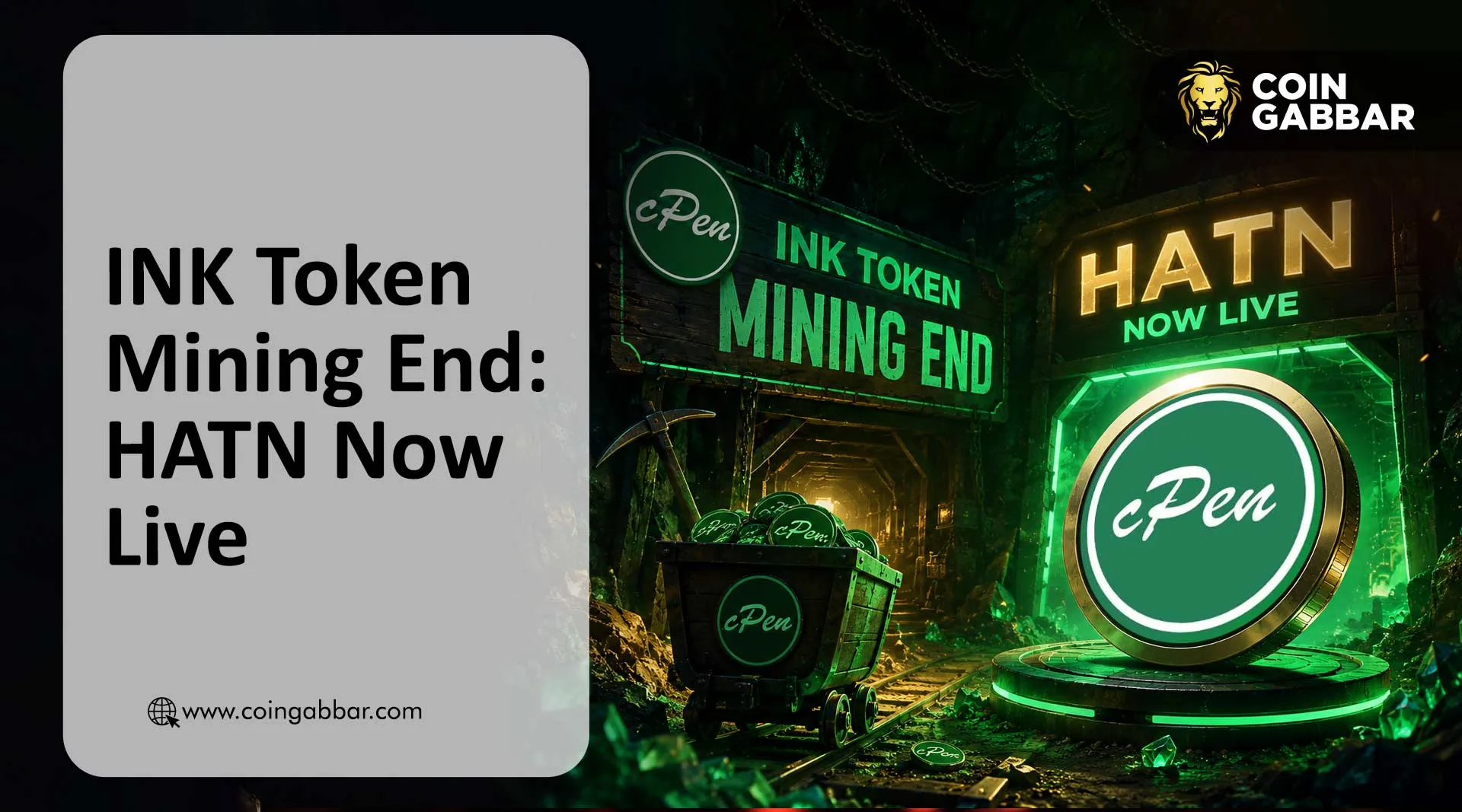 INK token mining end and HATN mining launch by cPen Net
