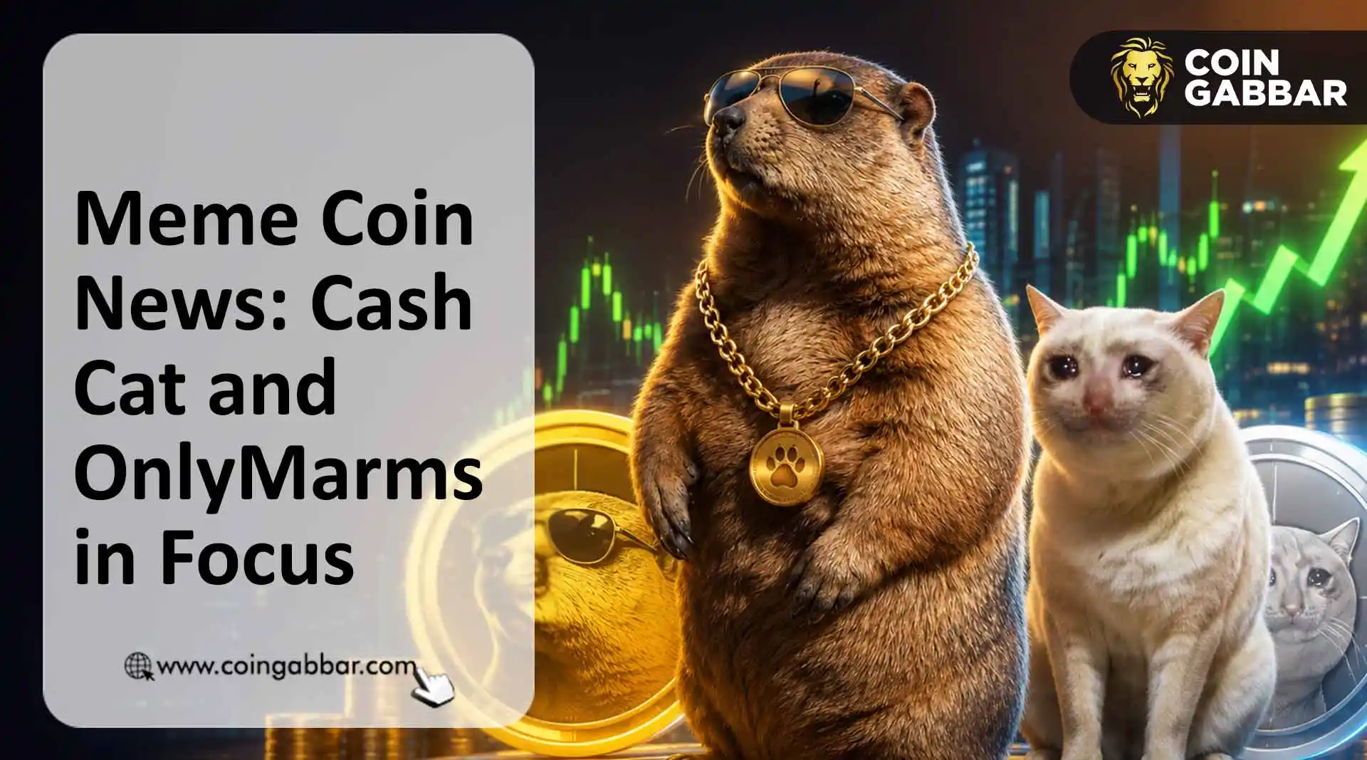 meme coin news Cash Cat and OnlyMarms meme coin rally update