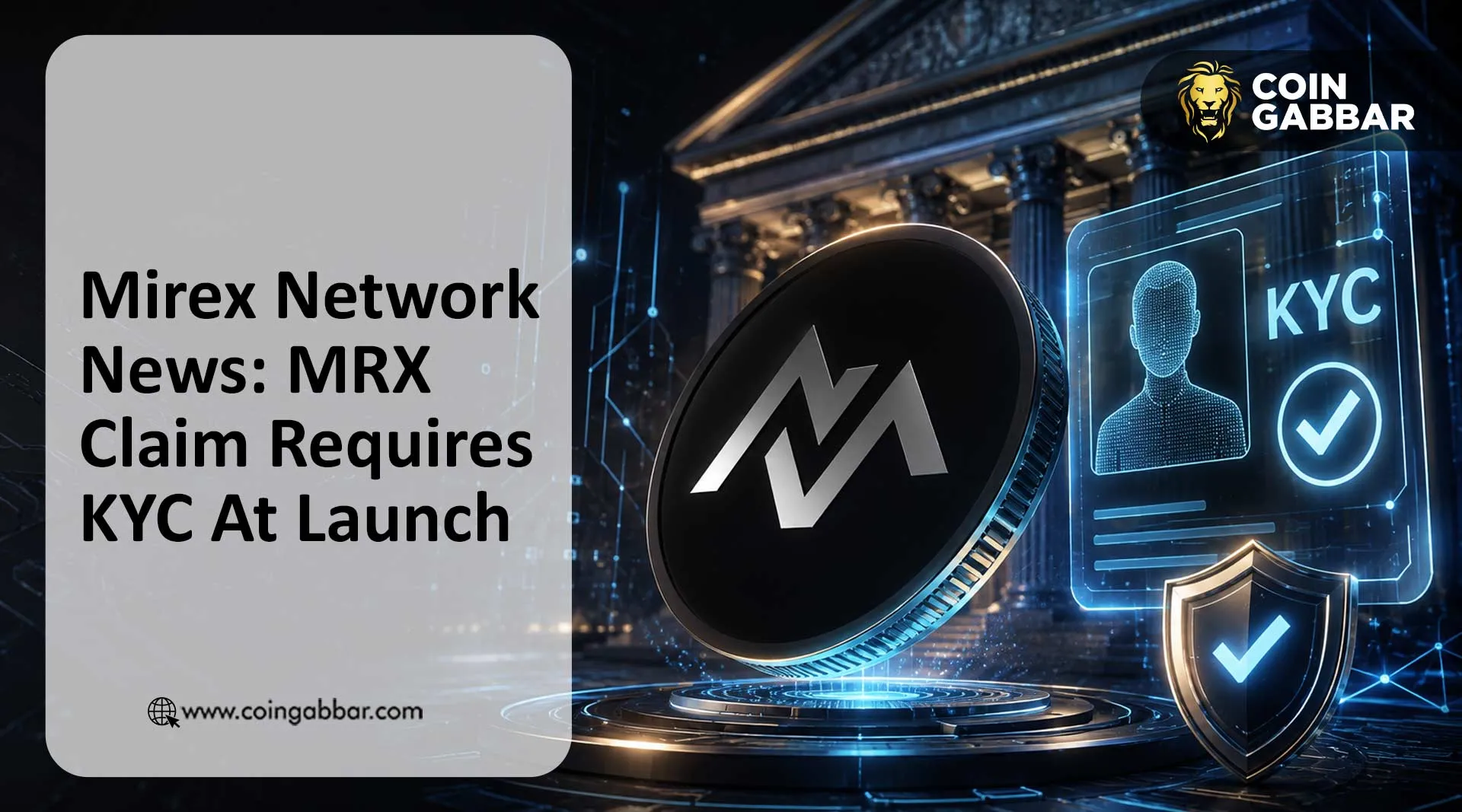 Mirex Network news post showing 14 days to MRX claim with KYC requirement
