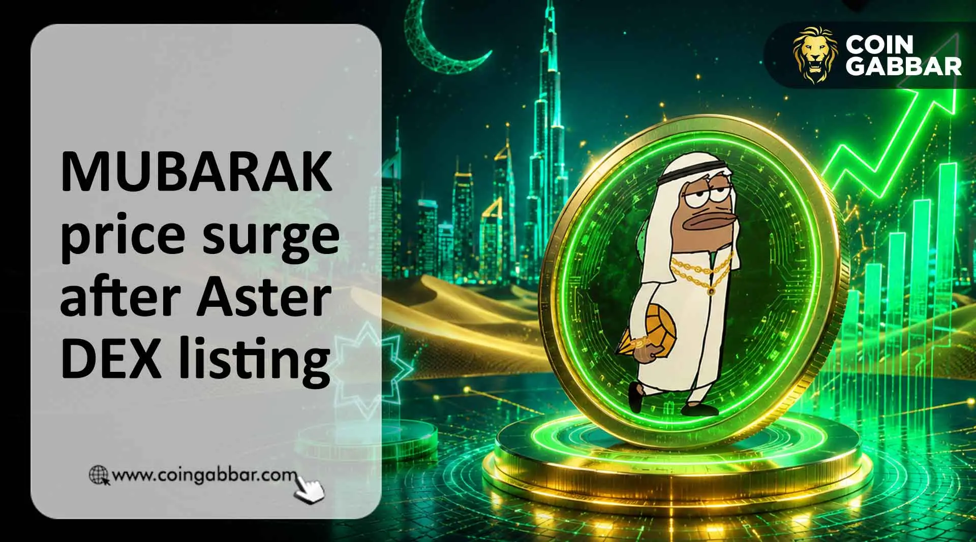 MUBARAK price surge after Aster DEX listing