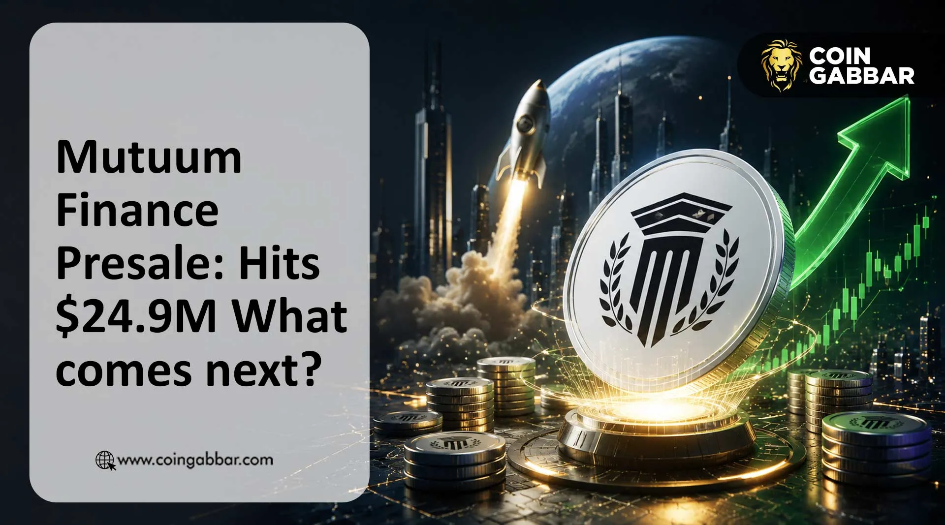 Mutuum Finance presale dashboard showing Phase 7 $24.9M raised
