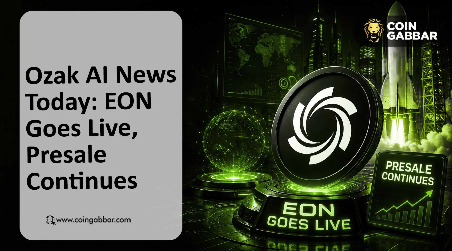 Ozak AI News Today: EON Goes Live, Presale Continues