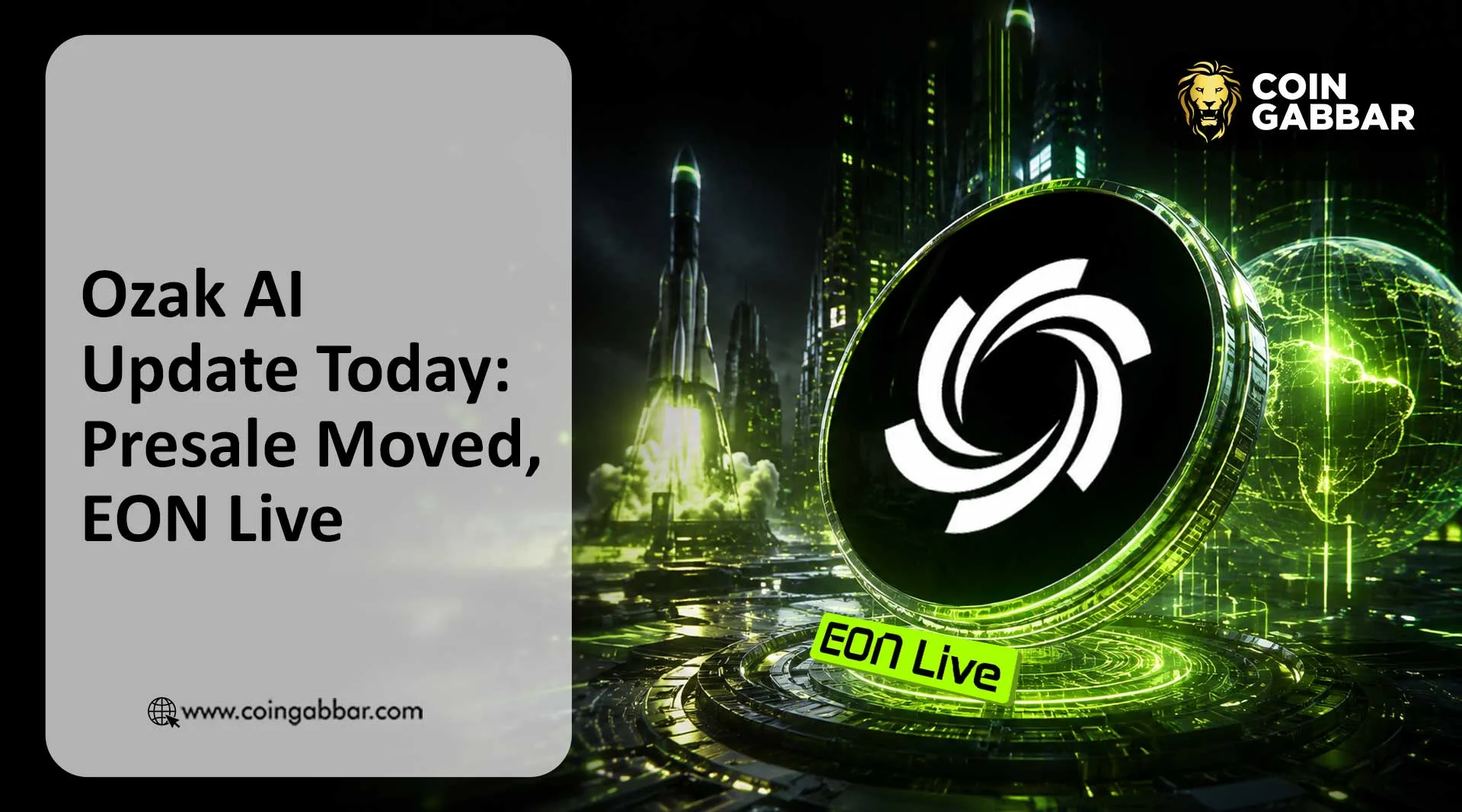 Ozak AI Update Today: Presale Moved, EON Live