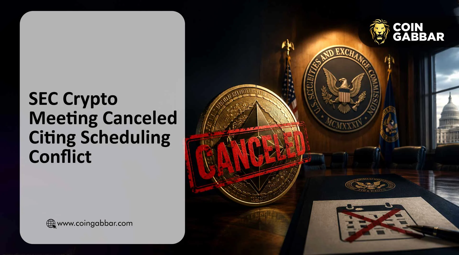 SEC Crypto Meeting Canceled Citing Scheduling Conflict