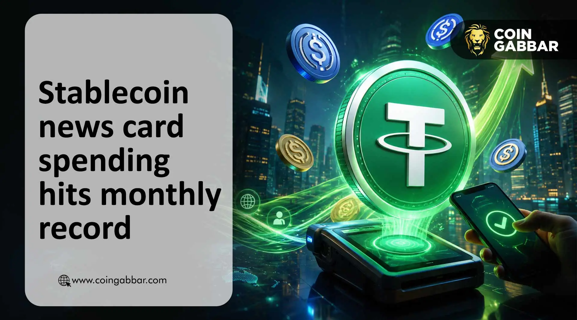 Stablecoin news card spending hits monthly record