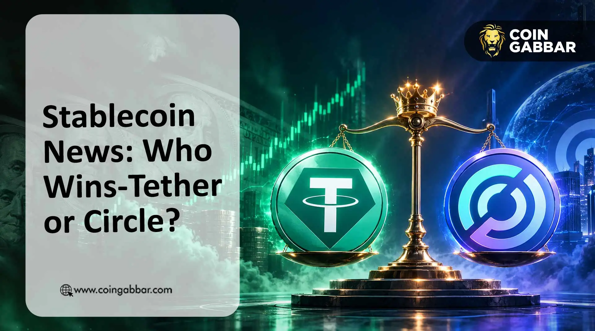 Stablecoin news comparing Tether and Circle