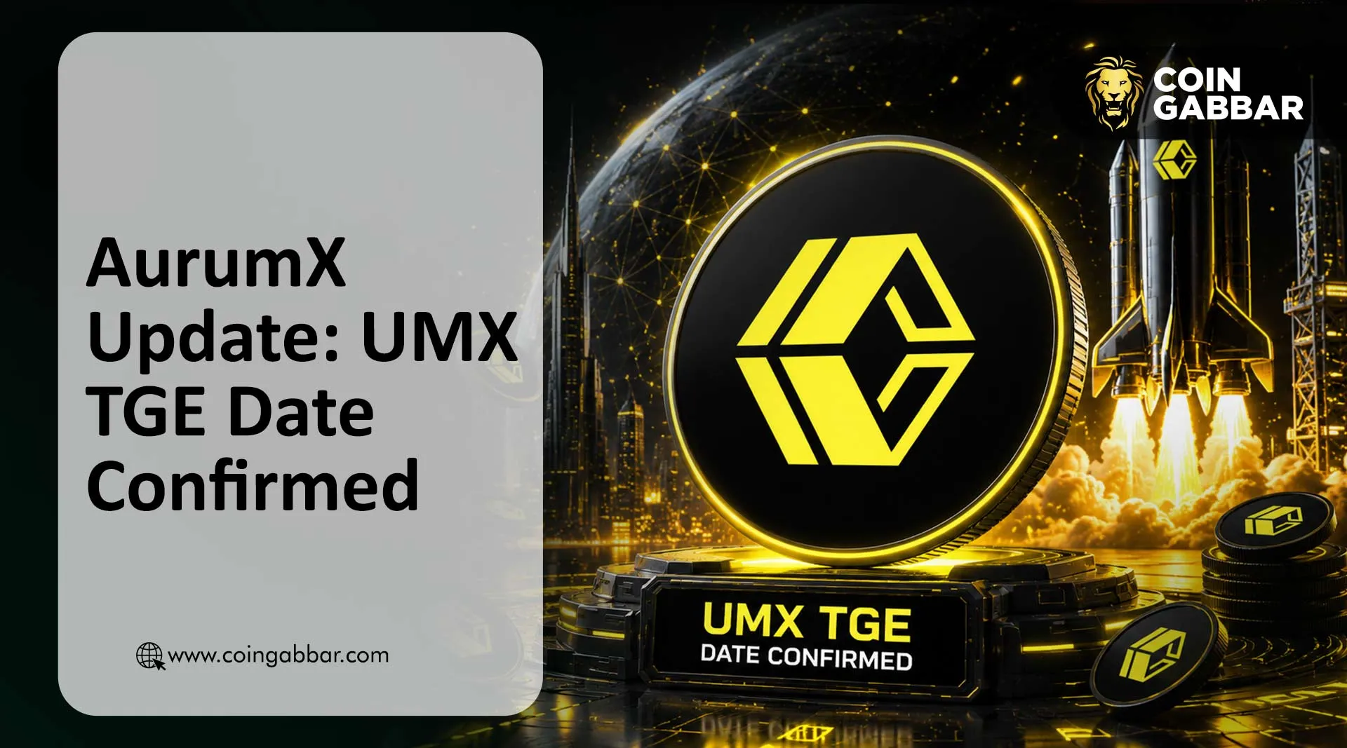 AurumX post confirming the UMX TGE date announcement
