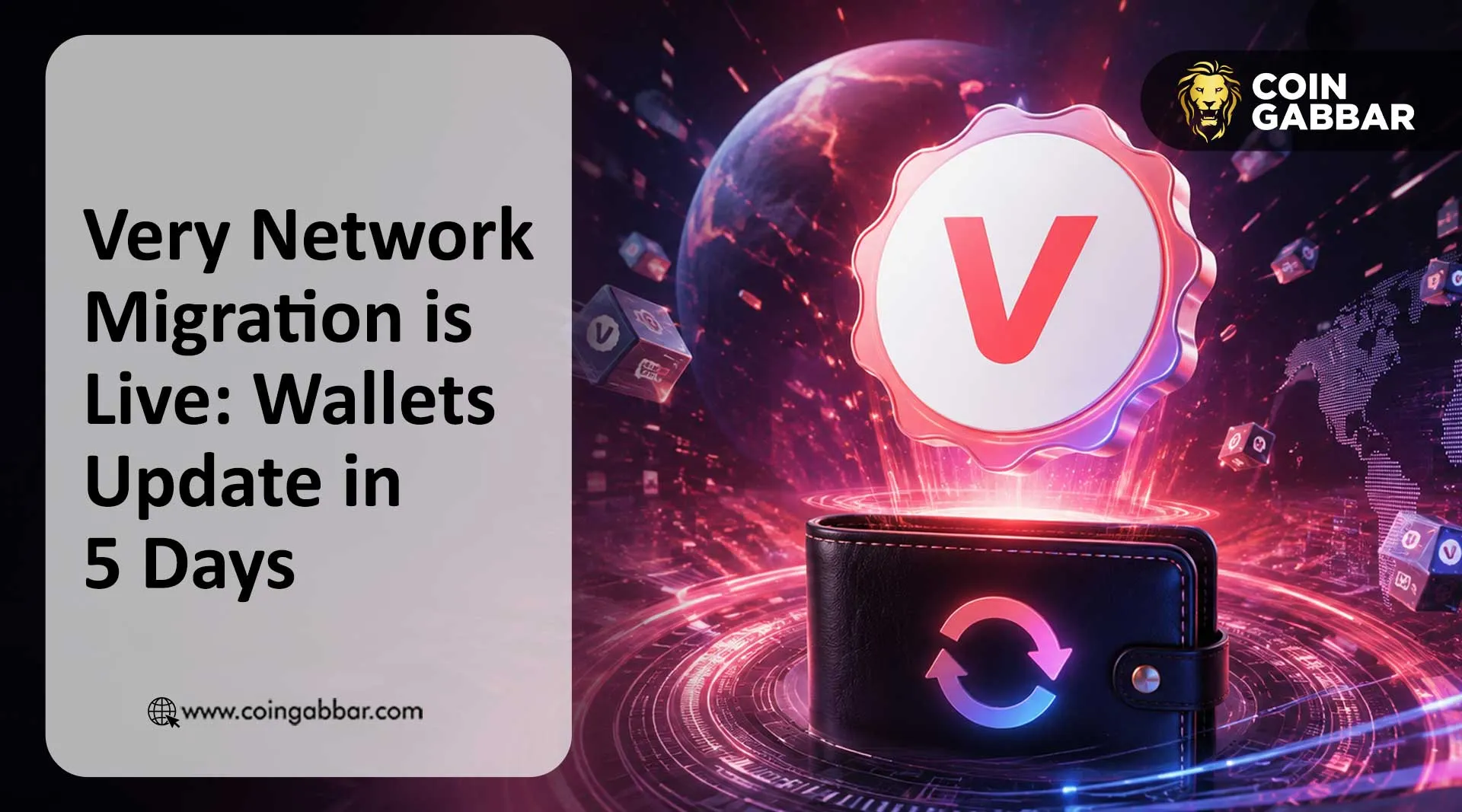 Very Network Migration progress update showing wallet transfer stats