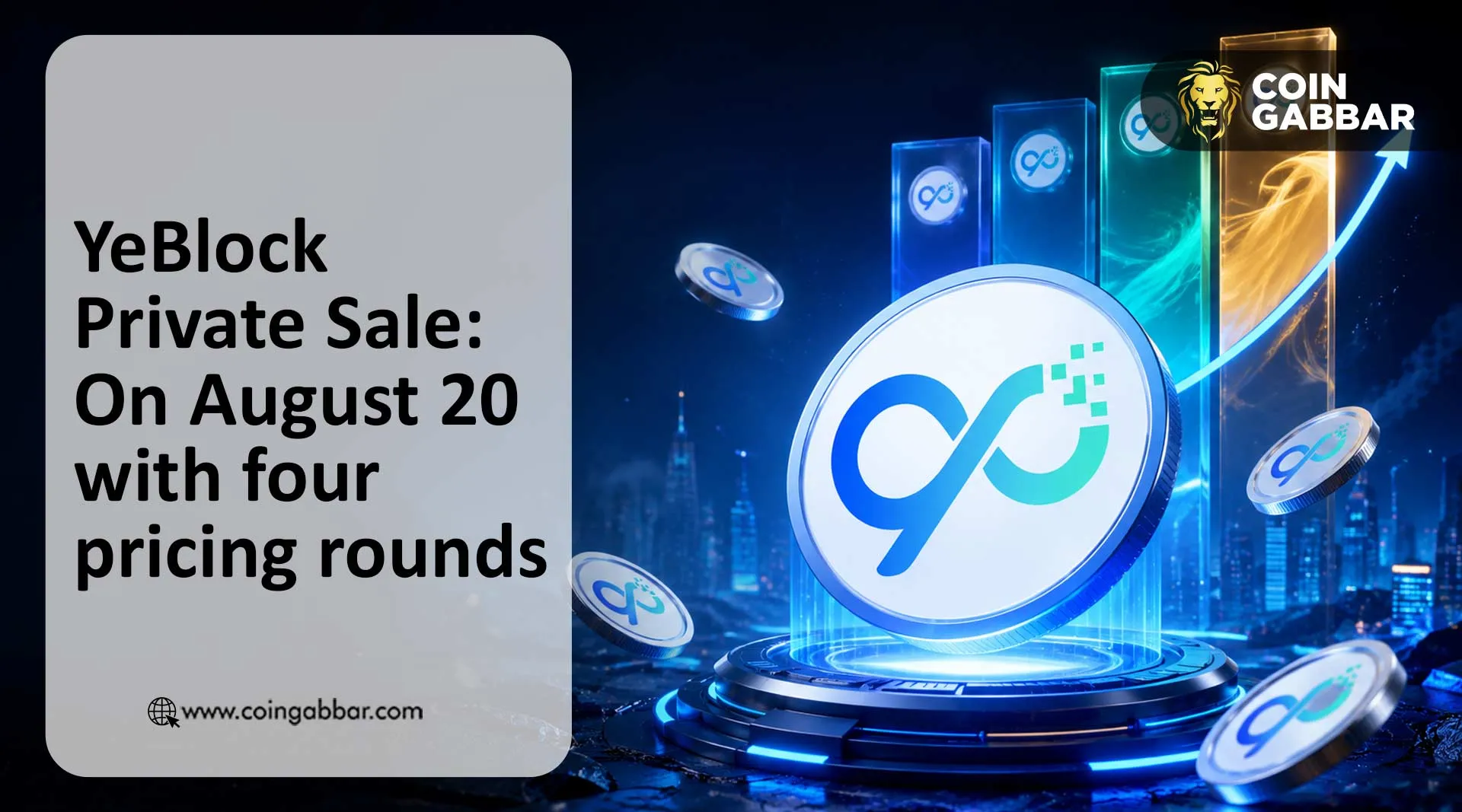 YeBlock Private Sale announcement graphic dated August 9, 2026