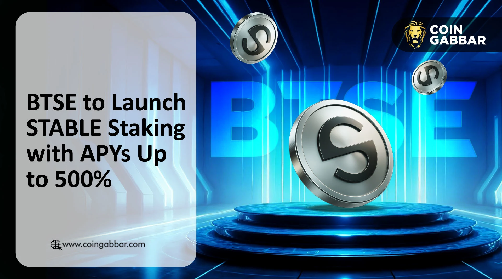 BTSE to Launch STABLE Staking with APYs Up to 500%